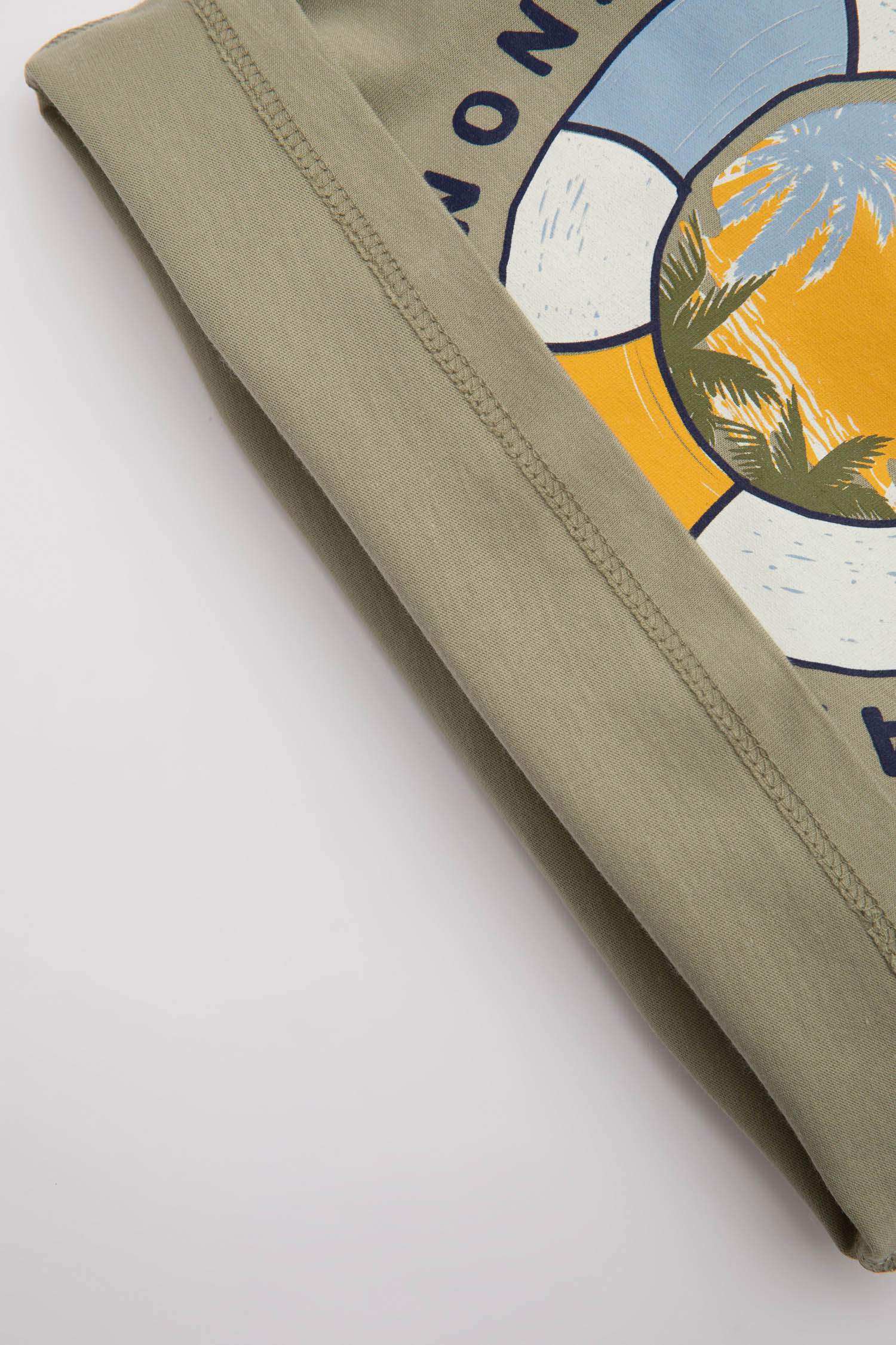 Baby Boy Crew Neck Sea Printed Sleeveless T-Shirt