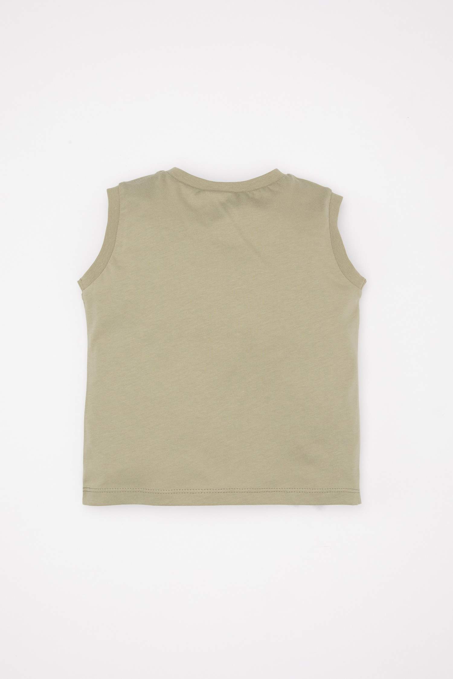 Baby Boy Crew Neck Sea Printed Sleeveless T-Shirt