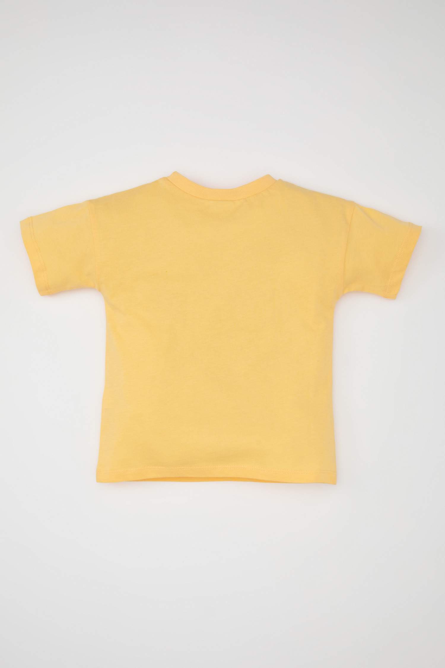 Erkek Bebek Bisiklet Yaka Araç Baskılı Kısa Kollu Tişört