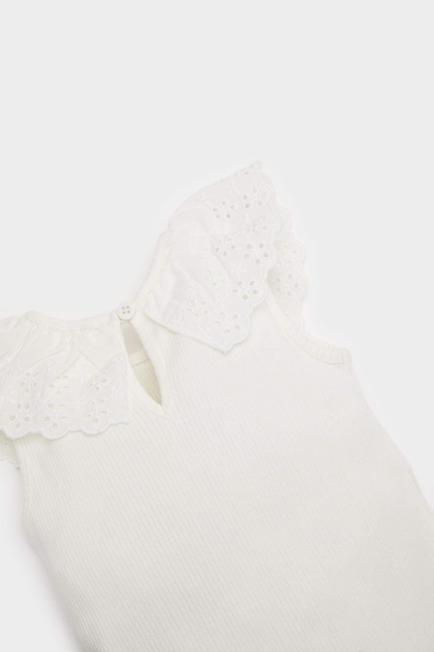 Débardeur avec col en dentelle pour bébé fille