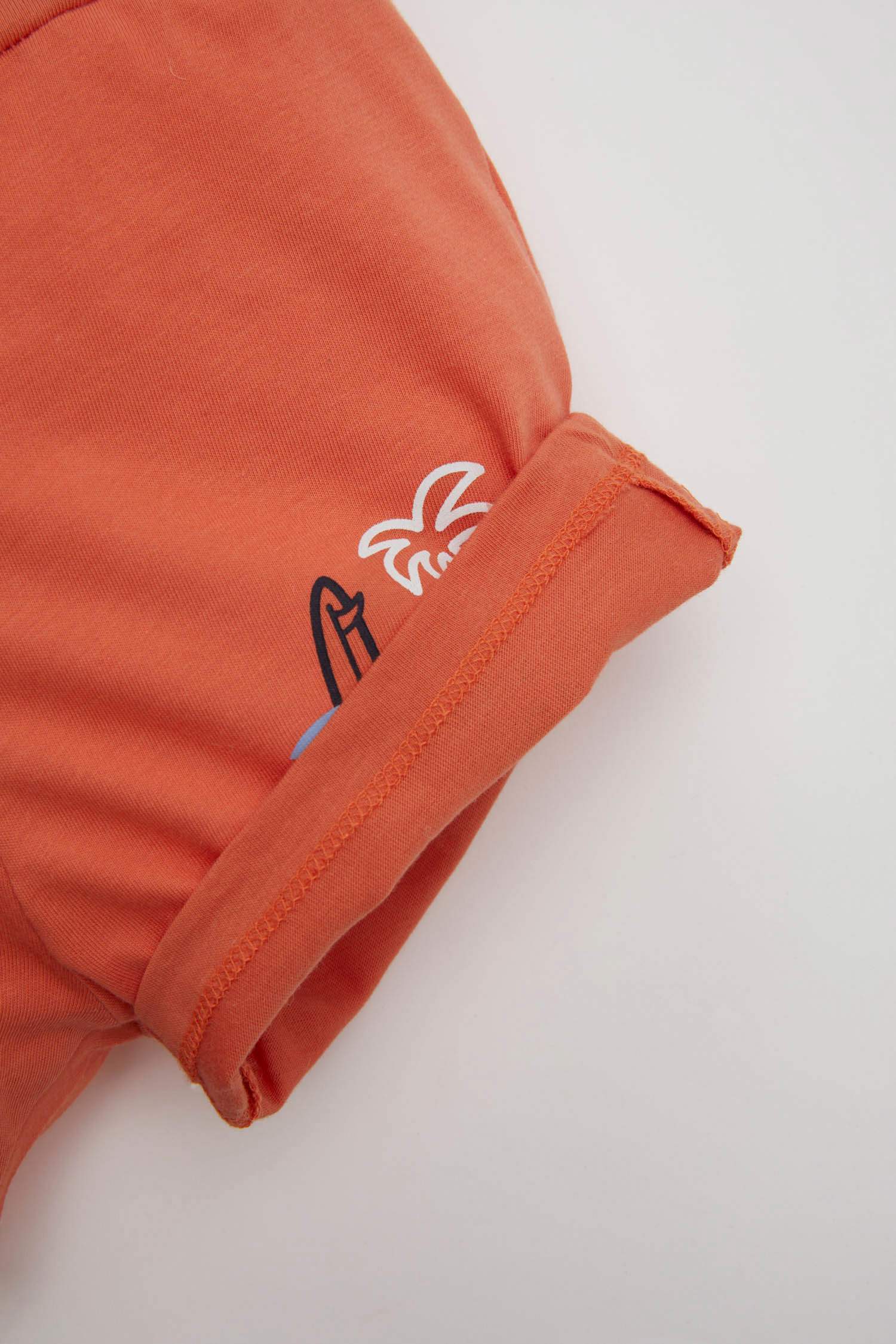 Baby Boy Palm Tree Patterned 2 Piece Shorts