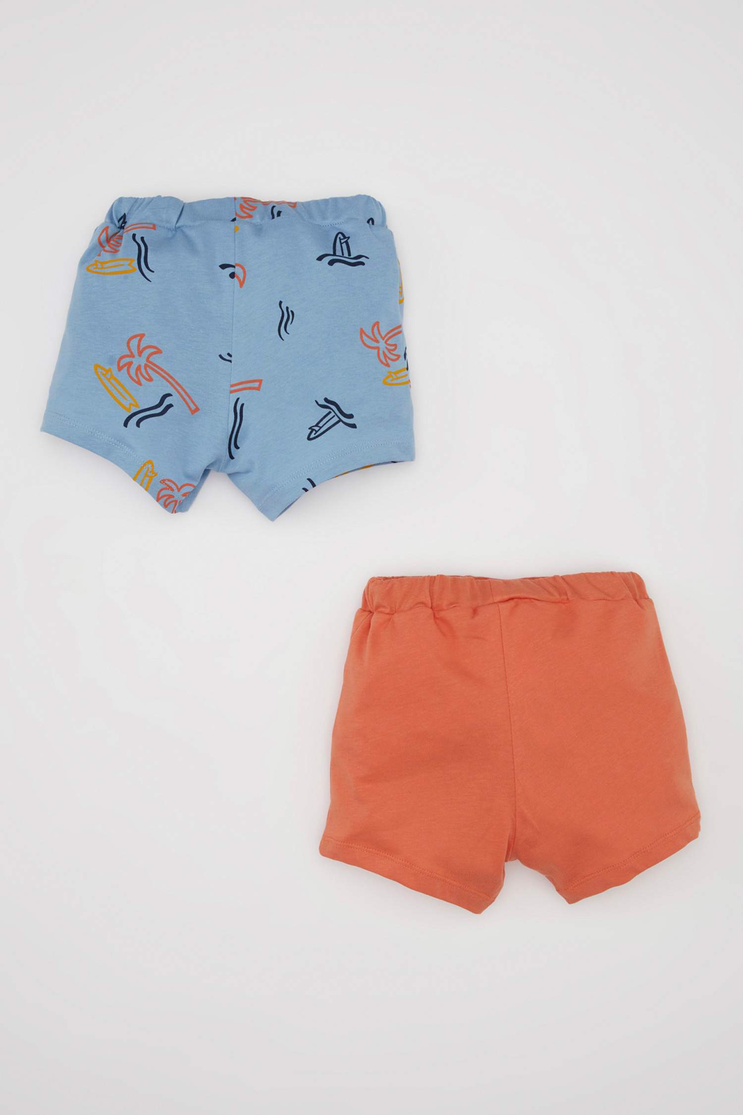 Baby Boy Palm Tree Patterned 2 Piece Shorts