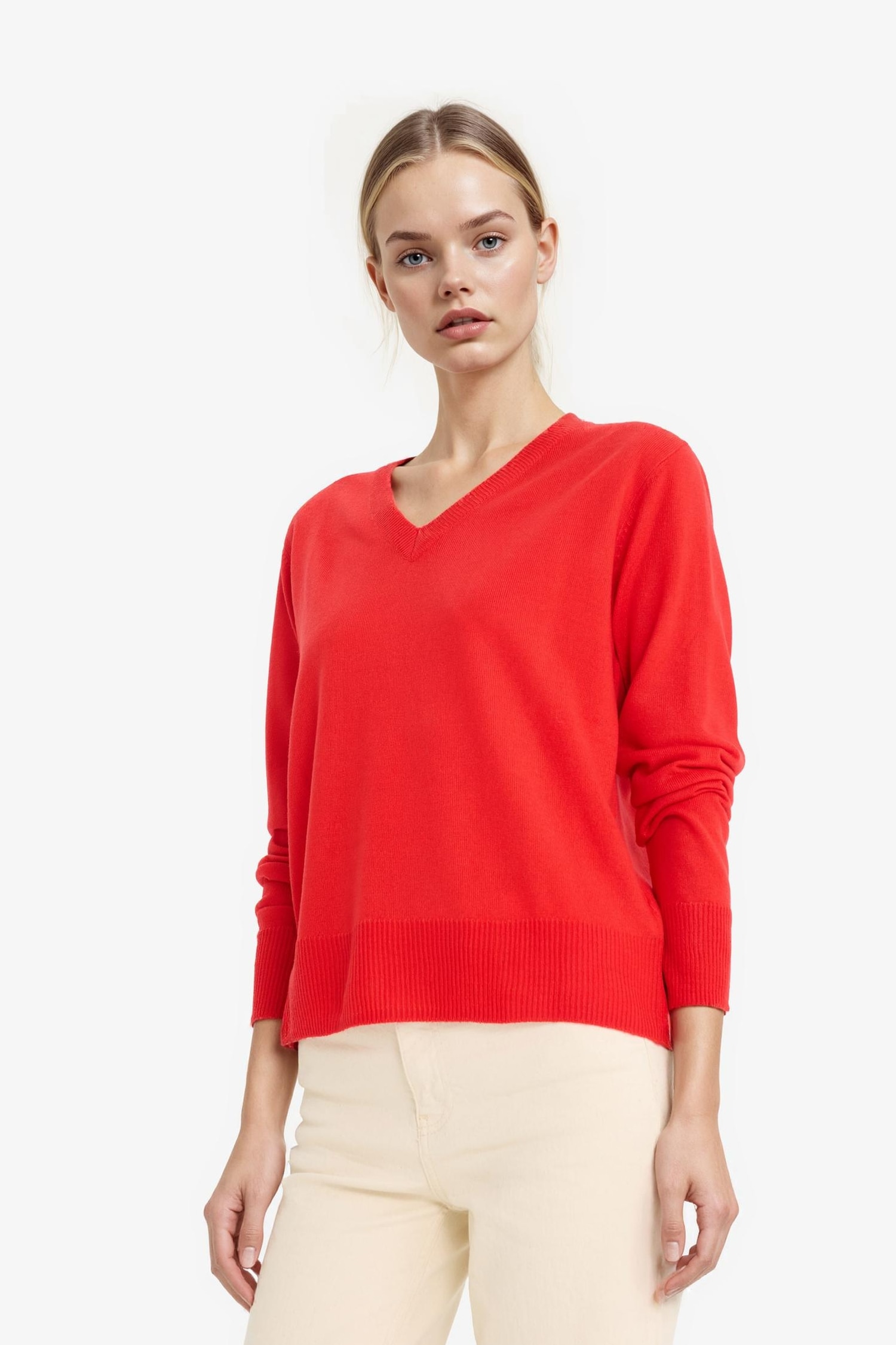 Relax Fit V Yaka Triko Kazak