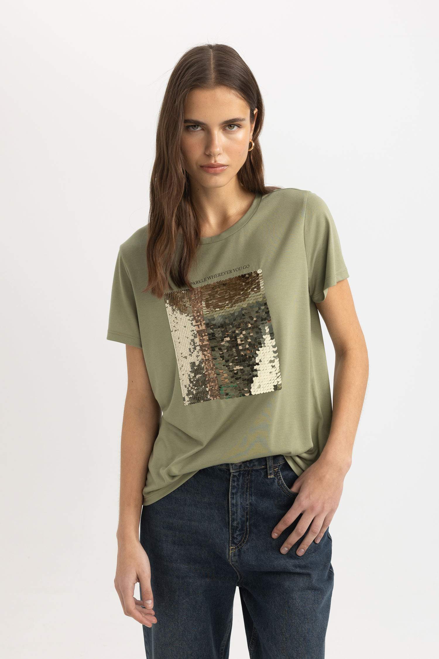 T-Shirt coupe régulière Col Rond