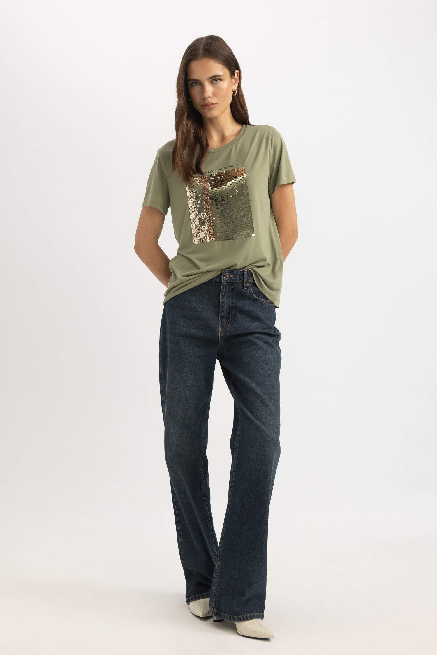 T-Shirt coupe régulière Col Rond