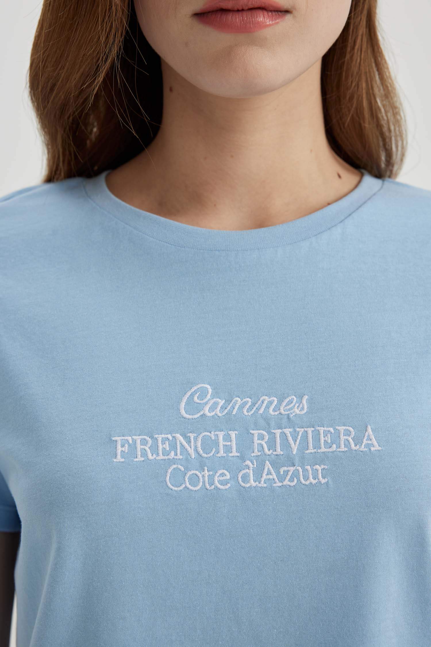 Regular Fit Crew Neck Printed Short Sleeve T-Shirt