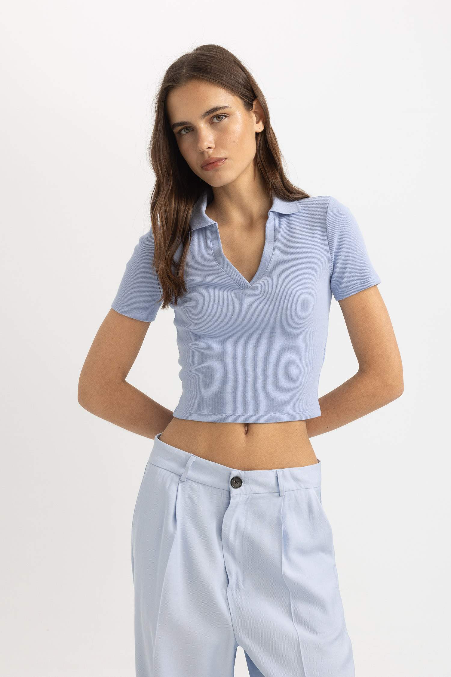 تيشيرت بولو نص كم سليم فيت