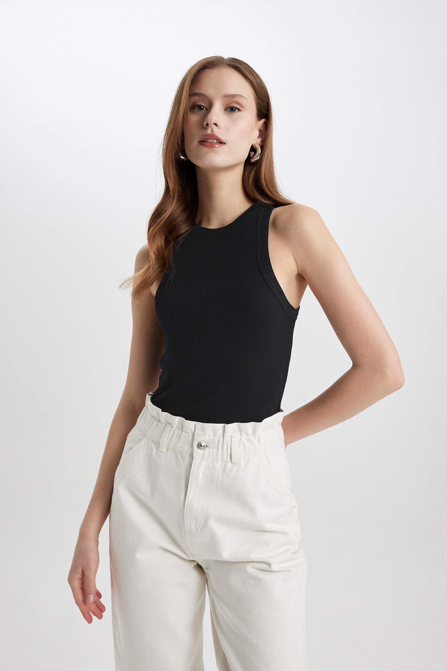 Débardeur Slim Gainant Col Halter