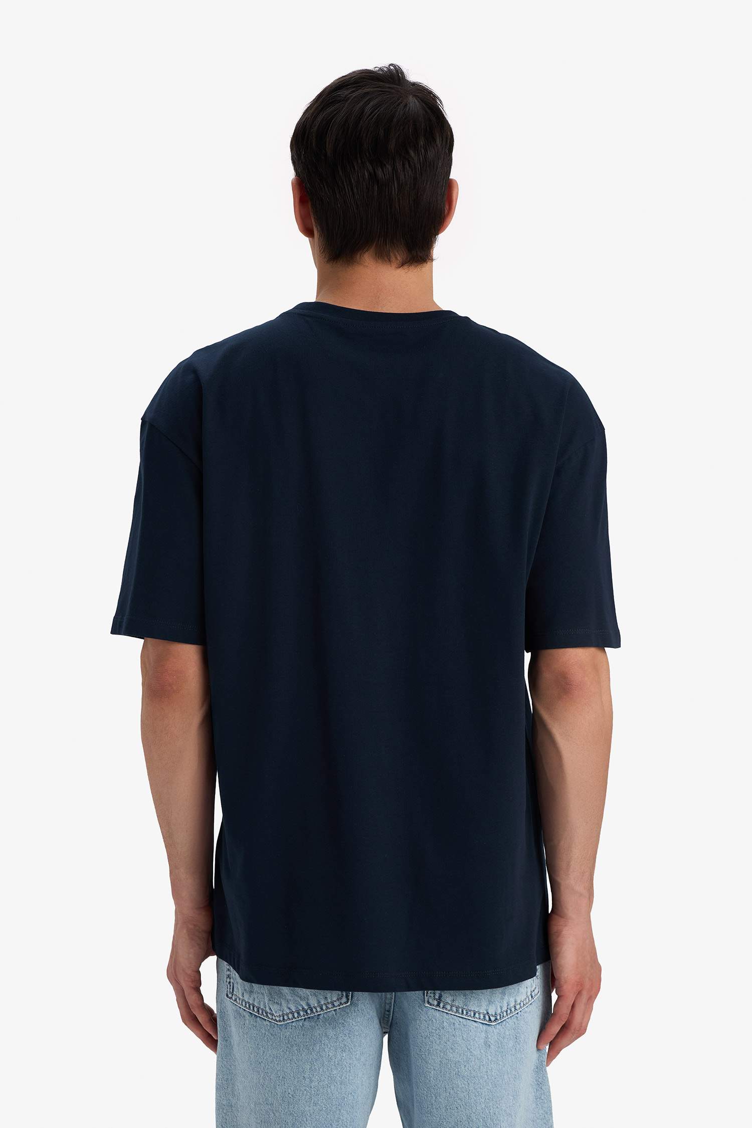 Comfort Fit Crew Neck Printed Short Sleeve T-Shirt