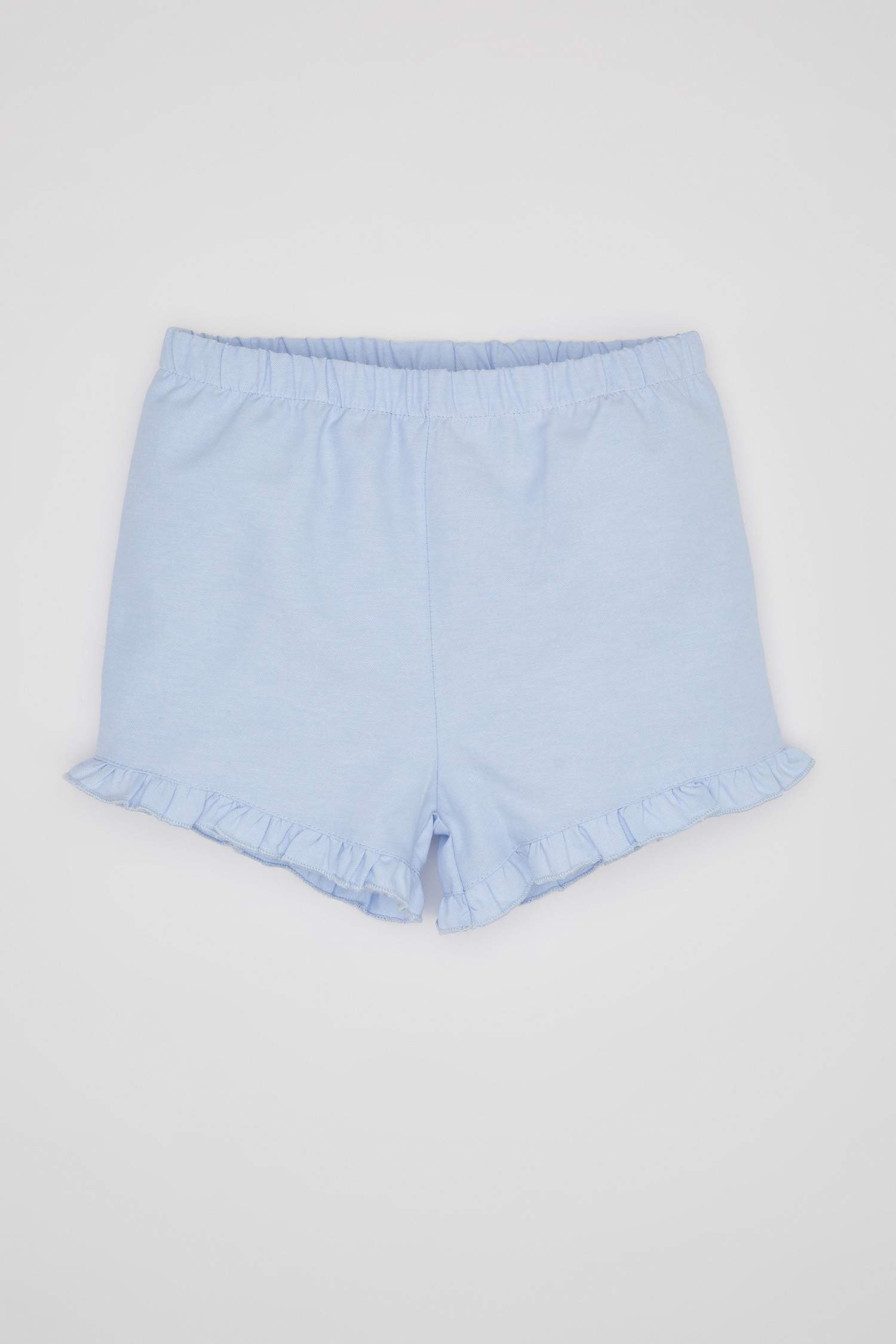 Baby Girl Flared Poplin Blouse Shorts 2 Piece Set