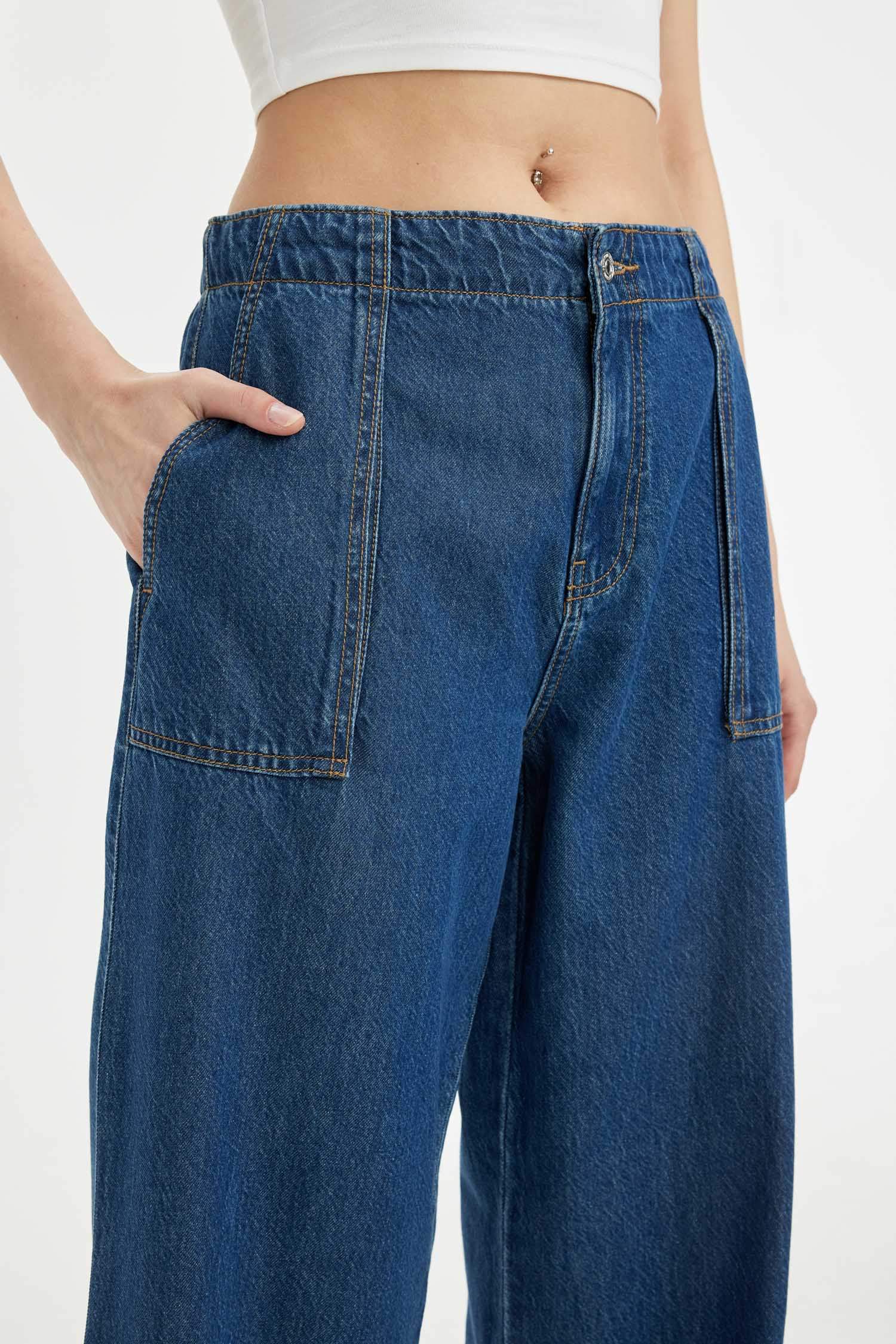 Wide Leg Fit Wide Fit Normal Waist Jeans