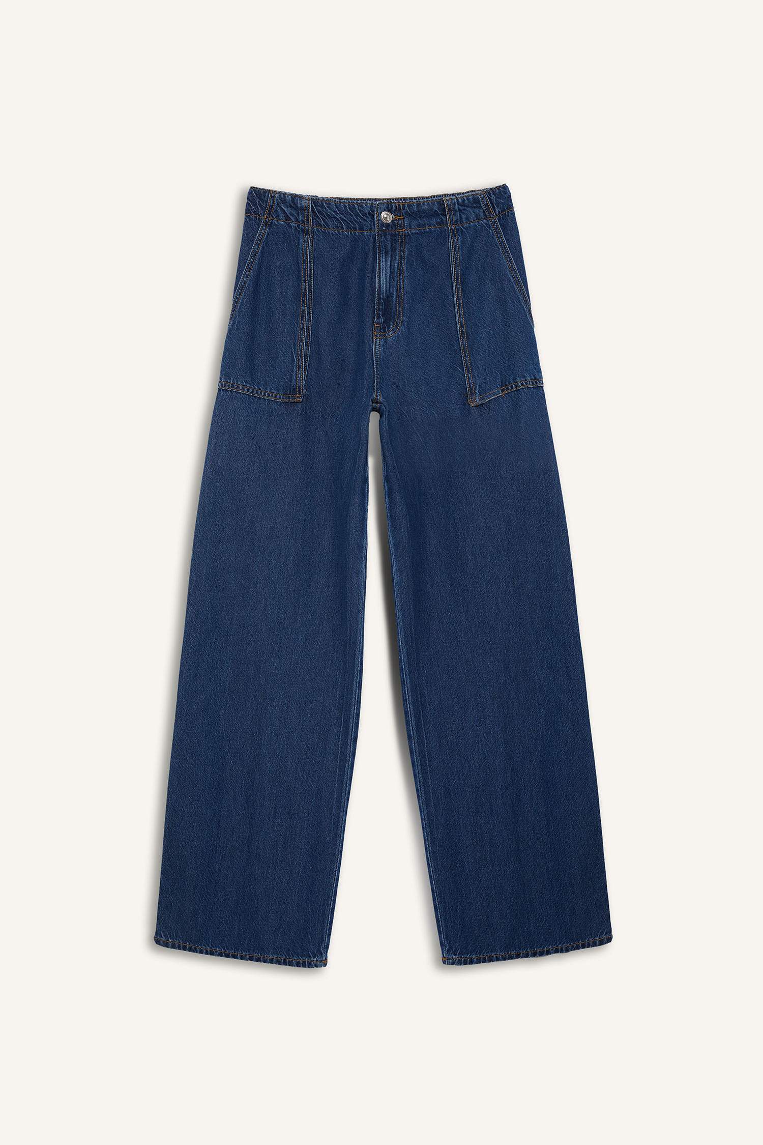 Wide Leg Fit Wide Fit Normal Waist Jeans