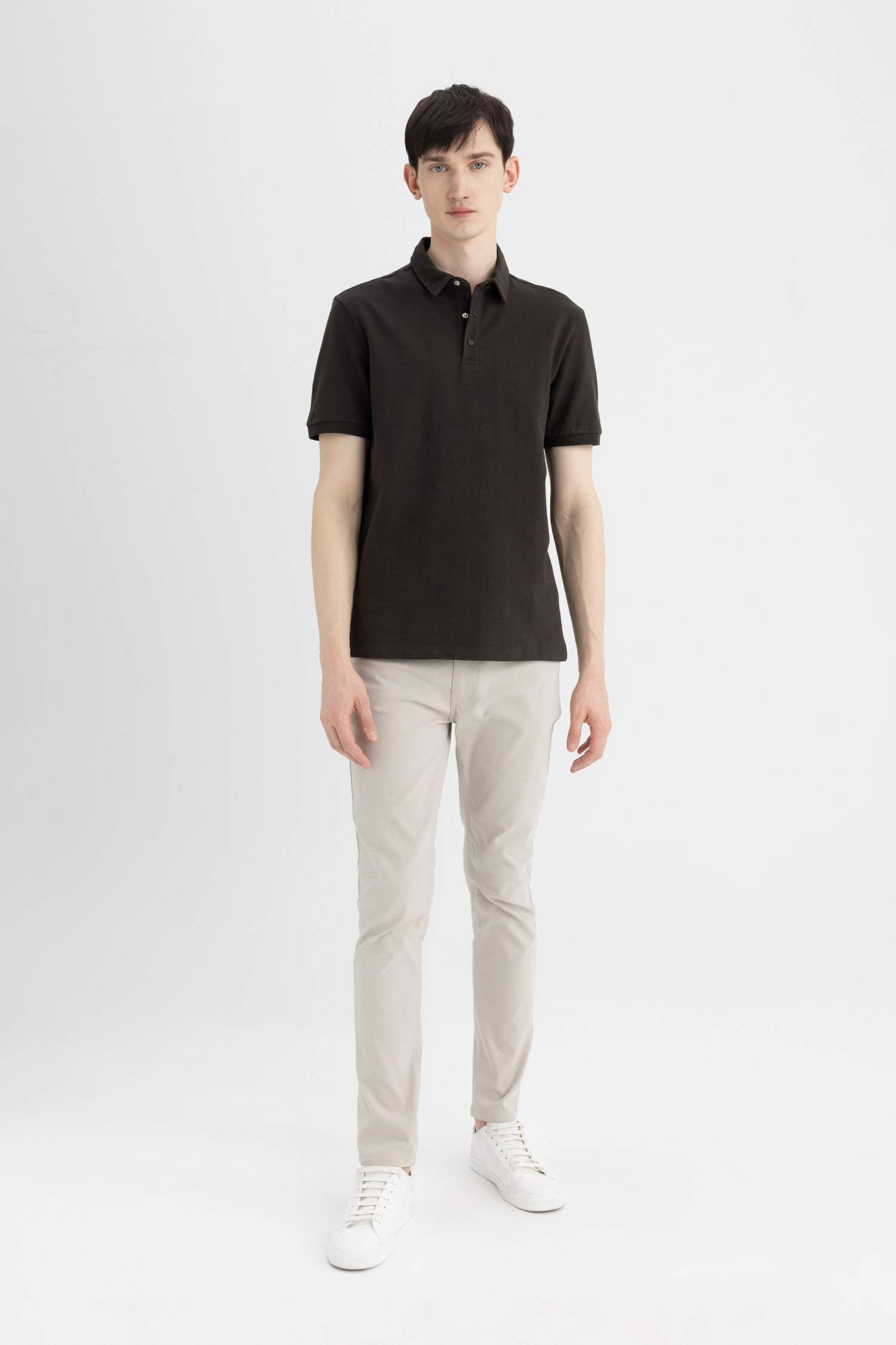 Slim Fit Short Sleeve Polo T-Shirt