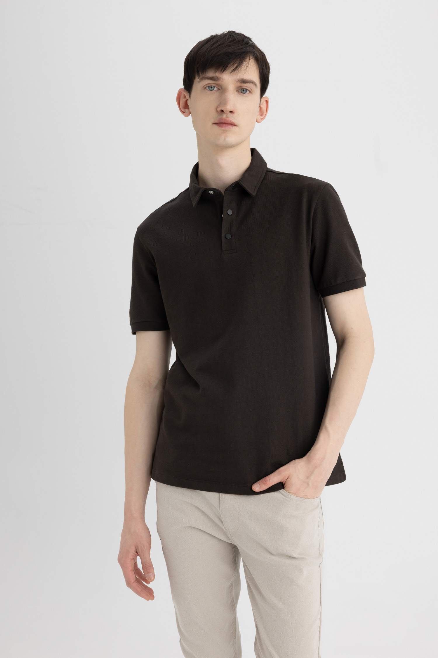 Slim Fit Short Sleeve Polo T-Shirt