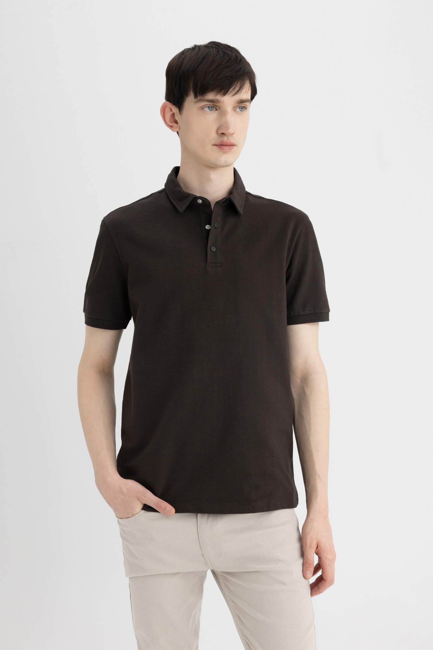 Slim Fit Short Sleeve Polo T-Shirt