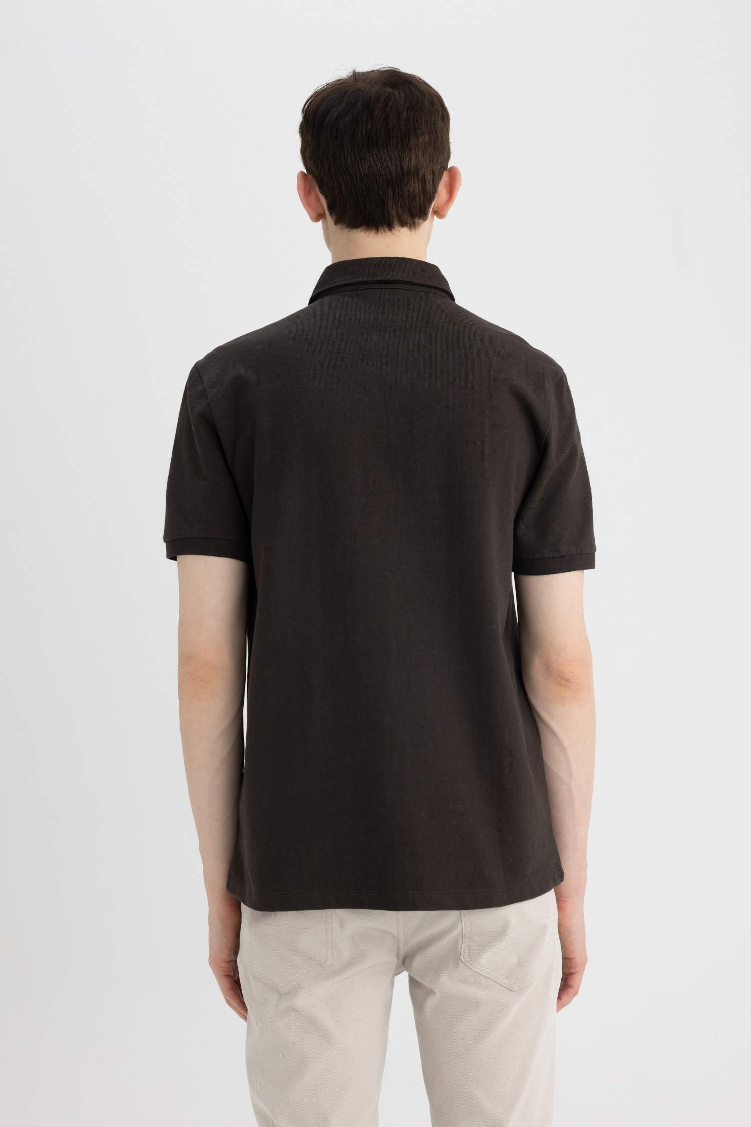 Slim Fit Short Sleeve Polo T-Shirt