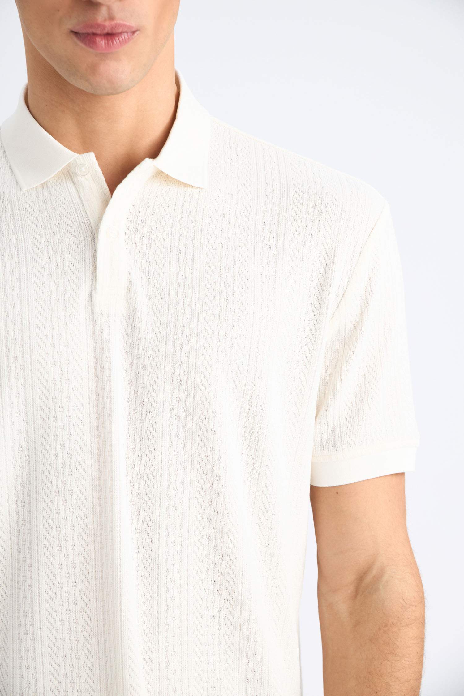 تيشيرت بولو نص كم تريكو قصة عادية