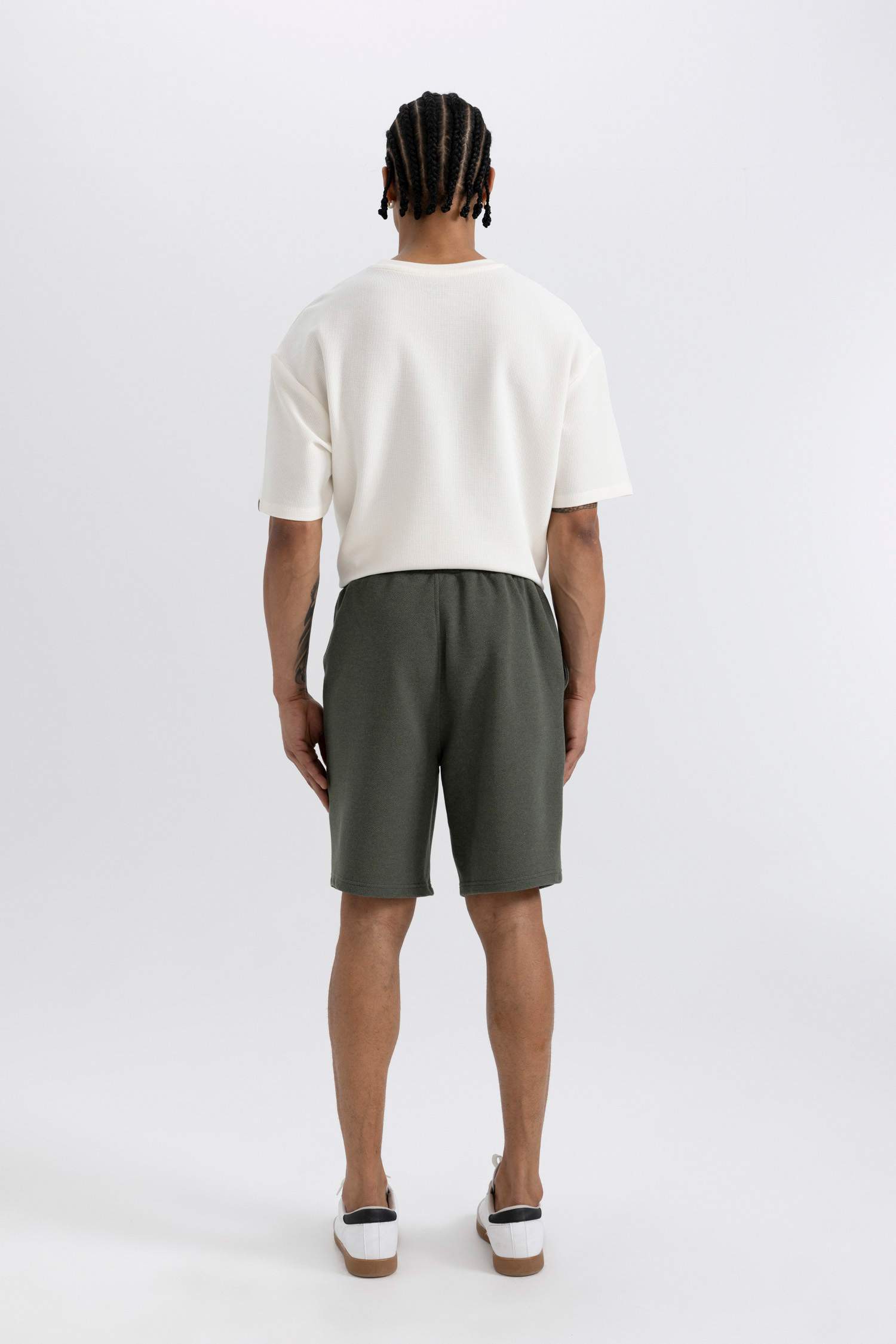 Slim Fit Pique Shorts