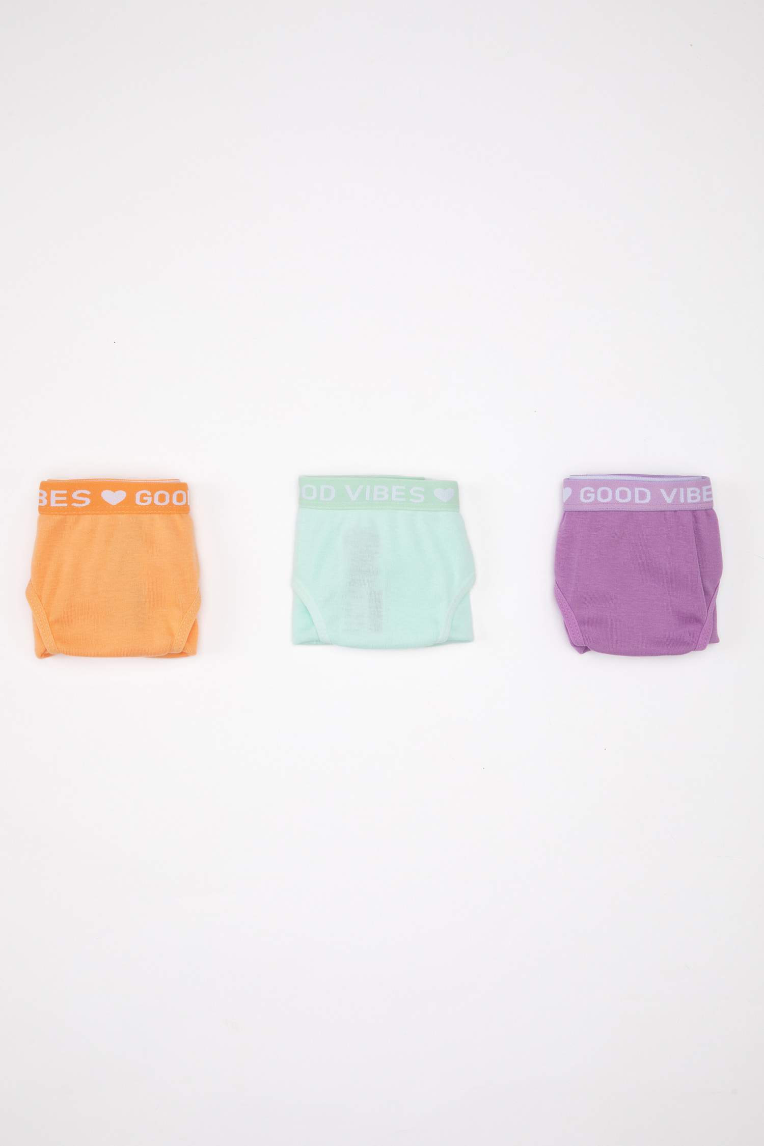 Girl 3 Piece Cotton Slip Panties