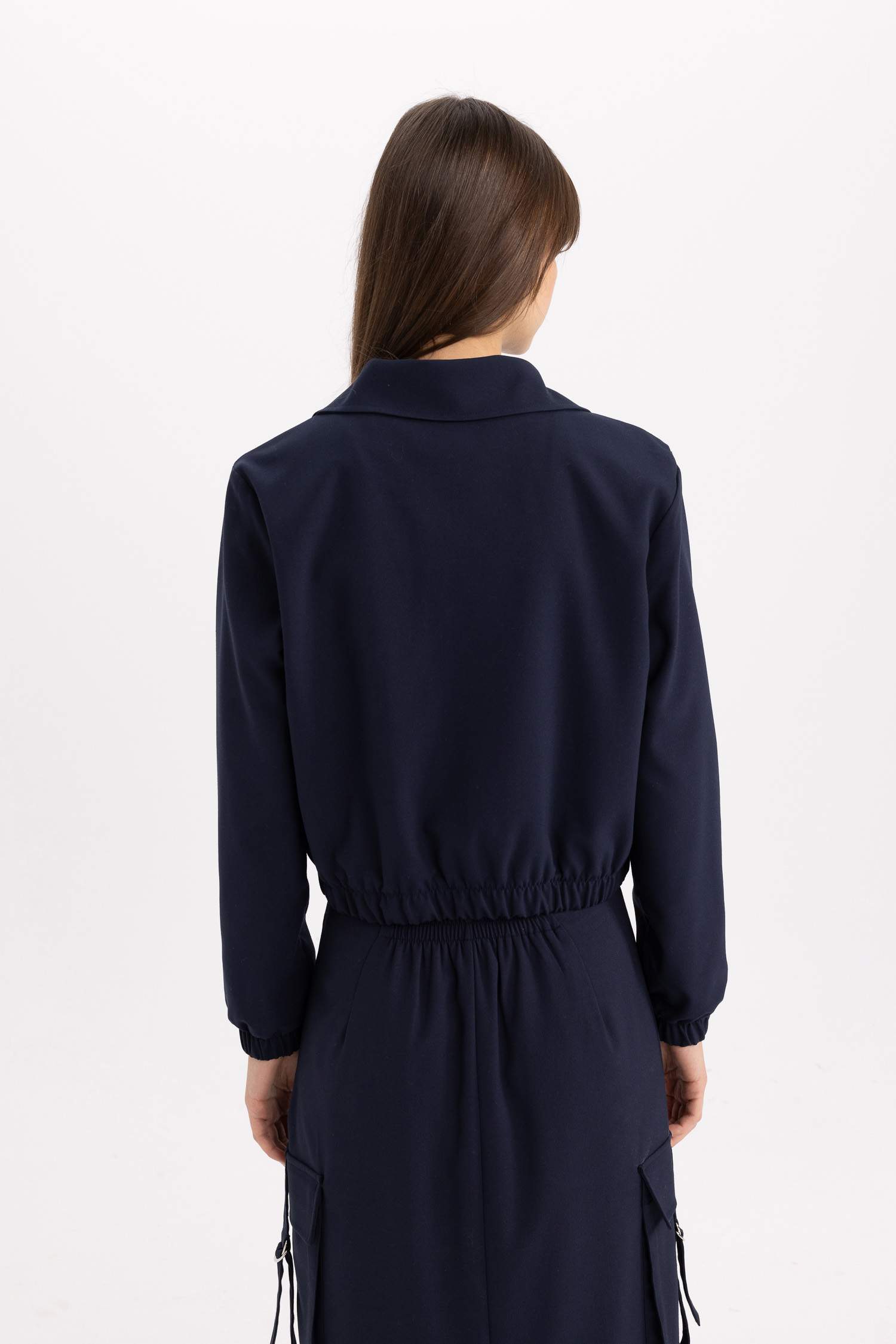 جاكيت قصة مريحة بياخة بولو