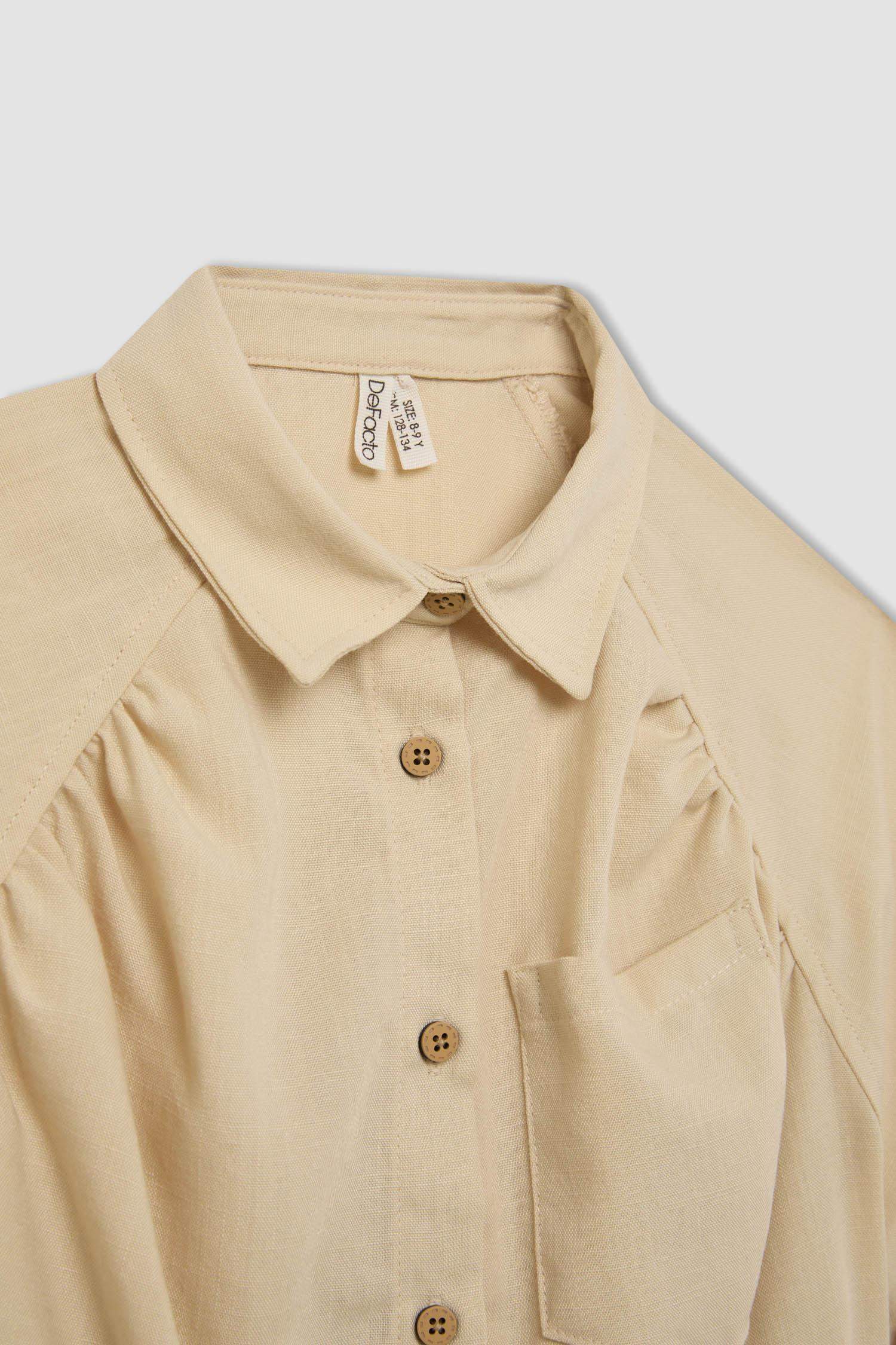 قميص كروب بناتي نص ردن قطن