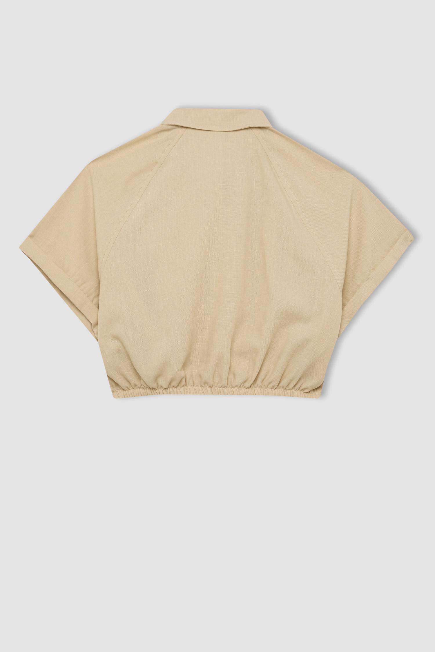 قميص كروب بناتي نص ردن قطن