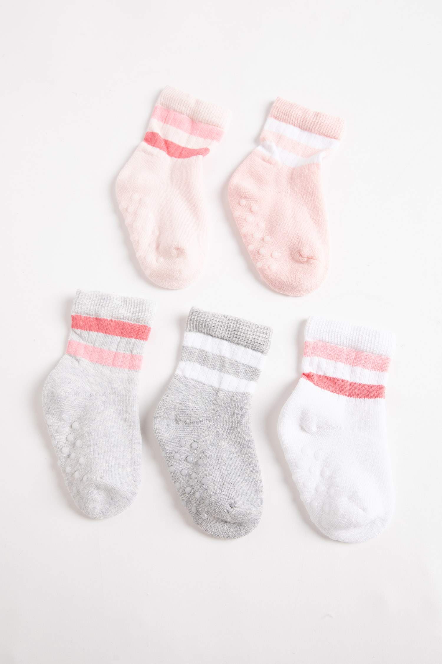 Baby Girl Seamless 5 Piece Cotton Long Socks