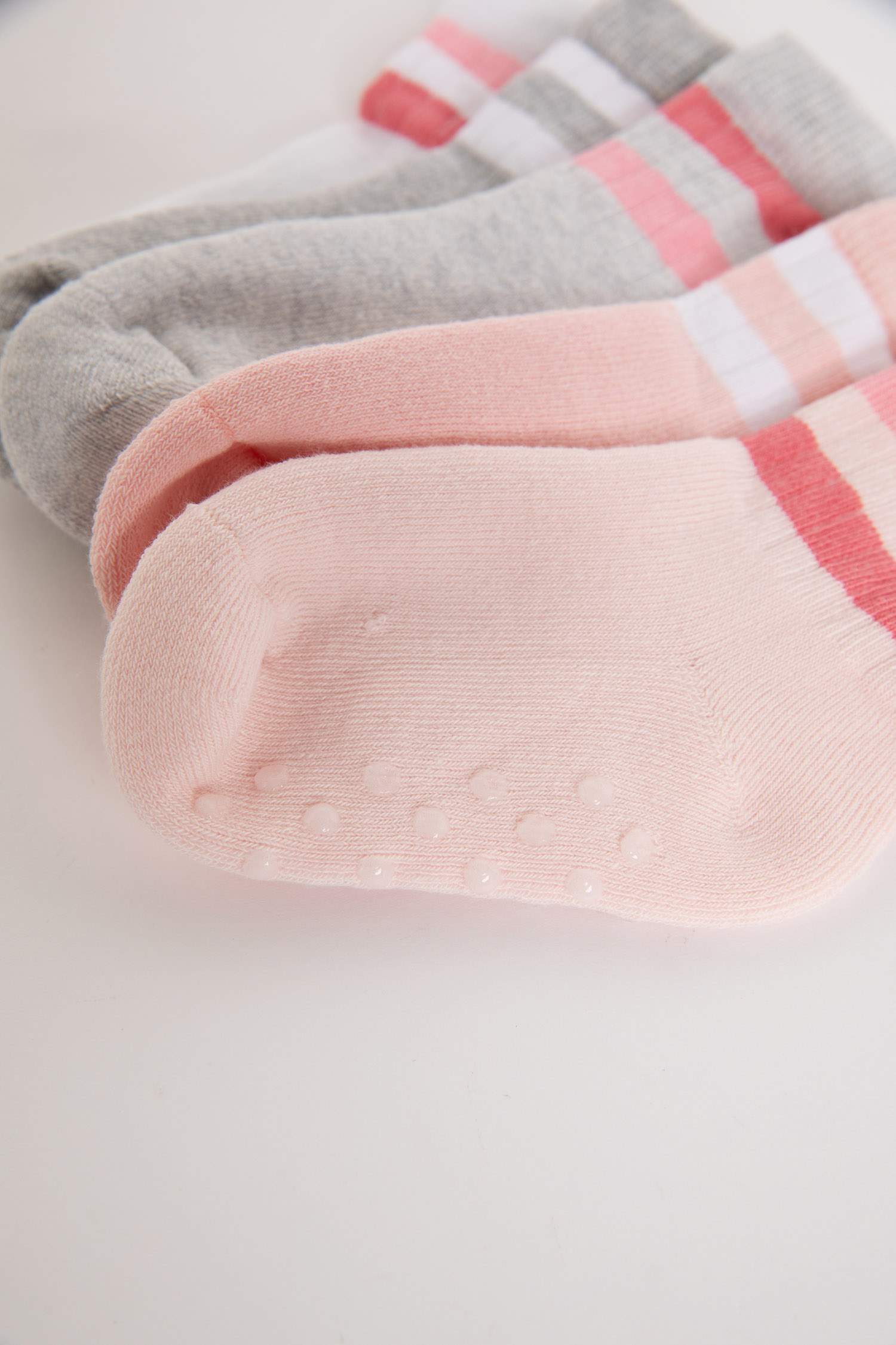 Baby Girl Seamless 5 Piece Cotton Long Socks