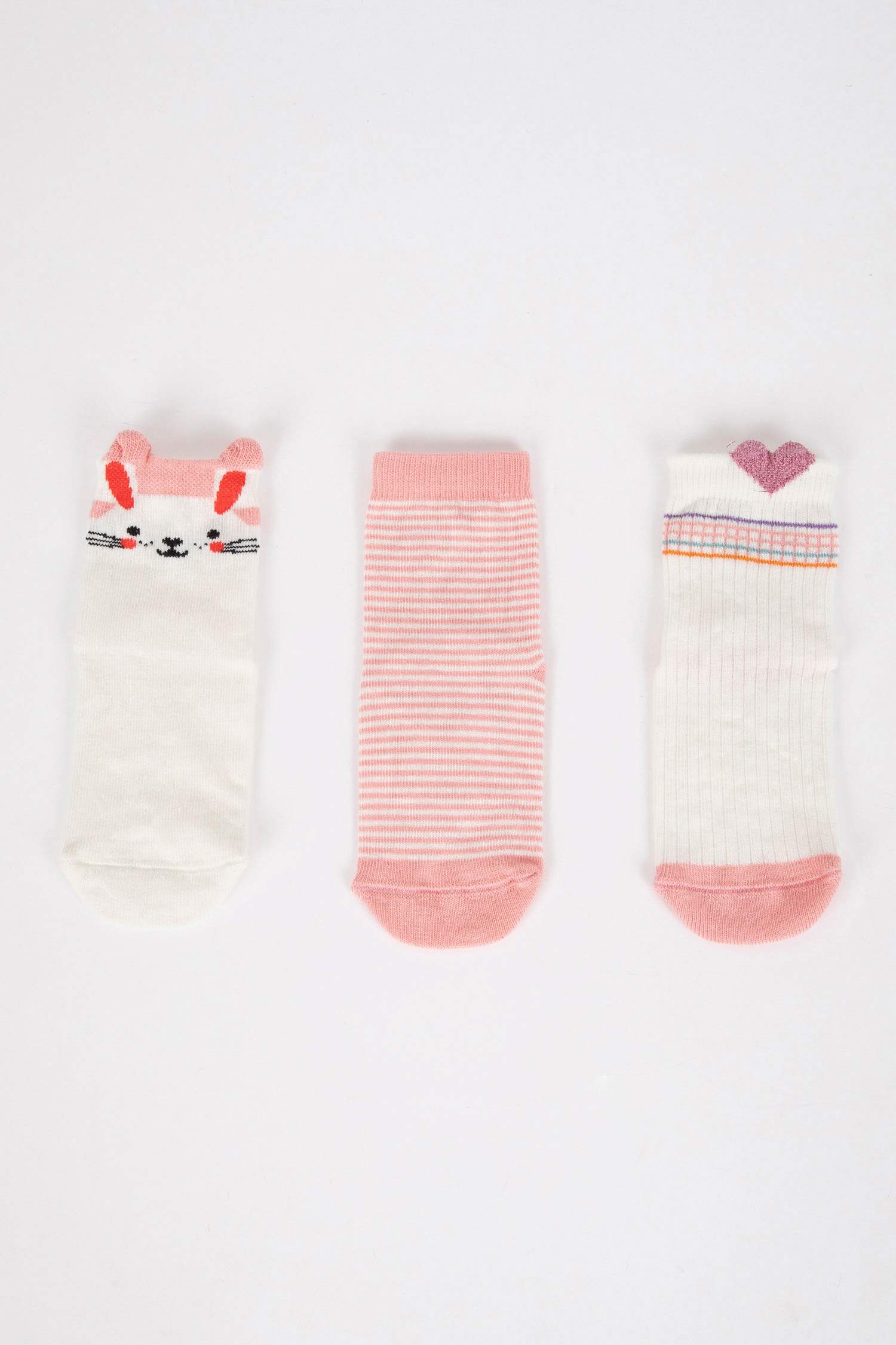 Baby Girl Seamless 3 Piece Cotton Long Socks