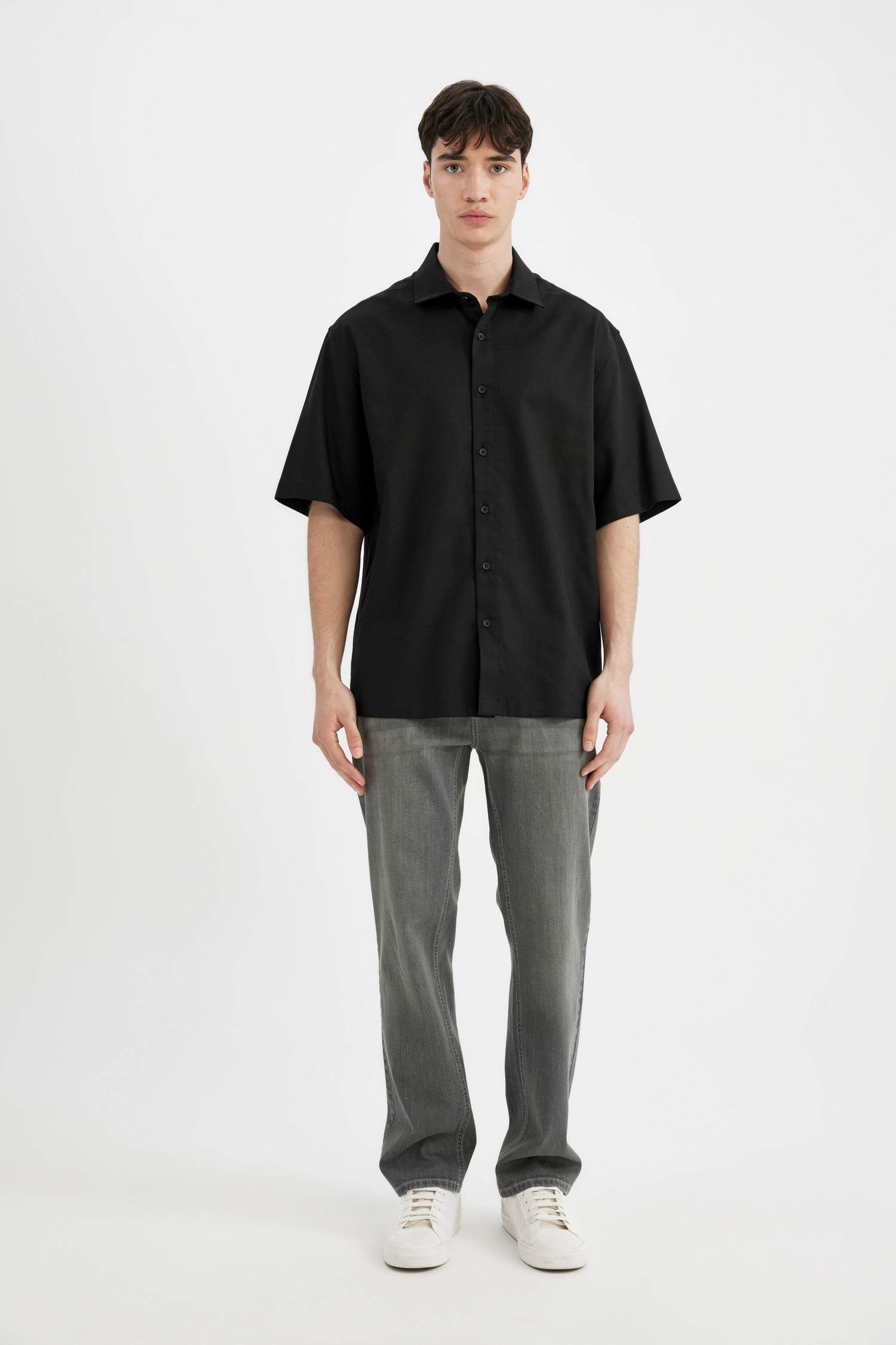 Relax Fit Tencel Short Sleeve Shirt