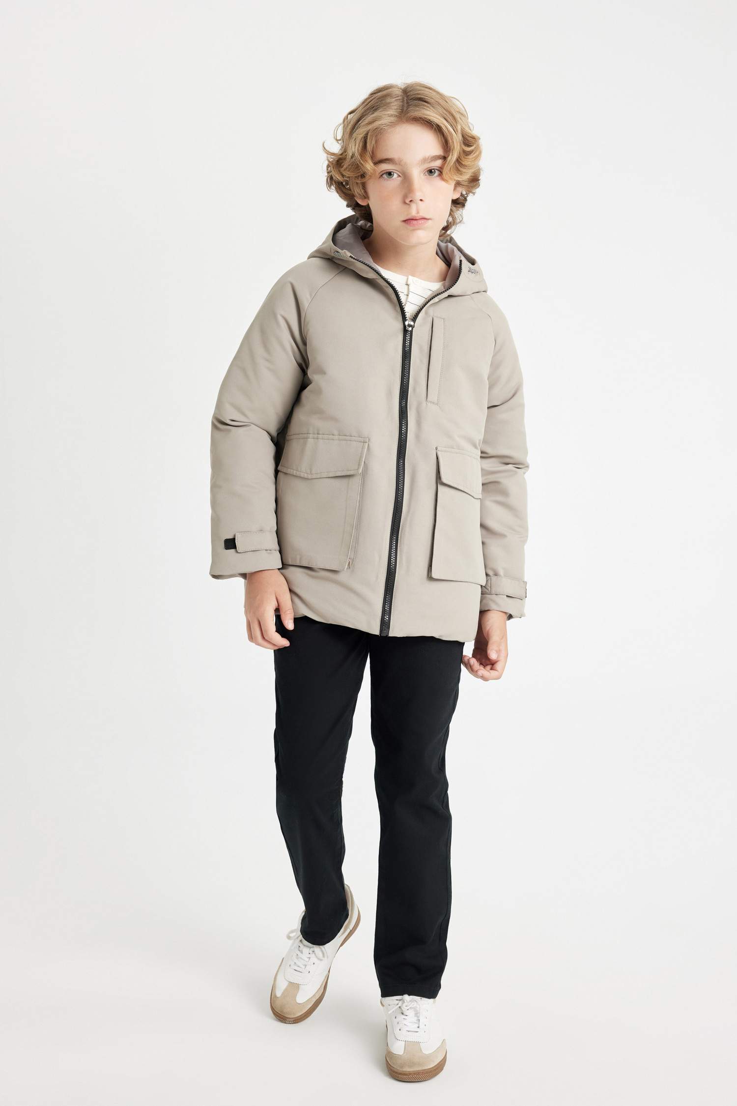 Erkek Çocuk Su Geçirmez Kapüşonlu Rüzgar Geçirmez Yağmurluk