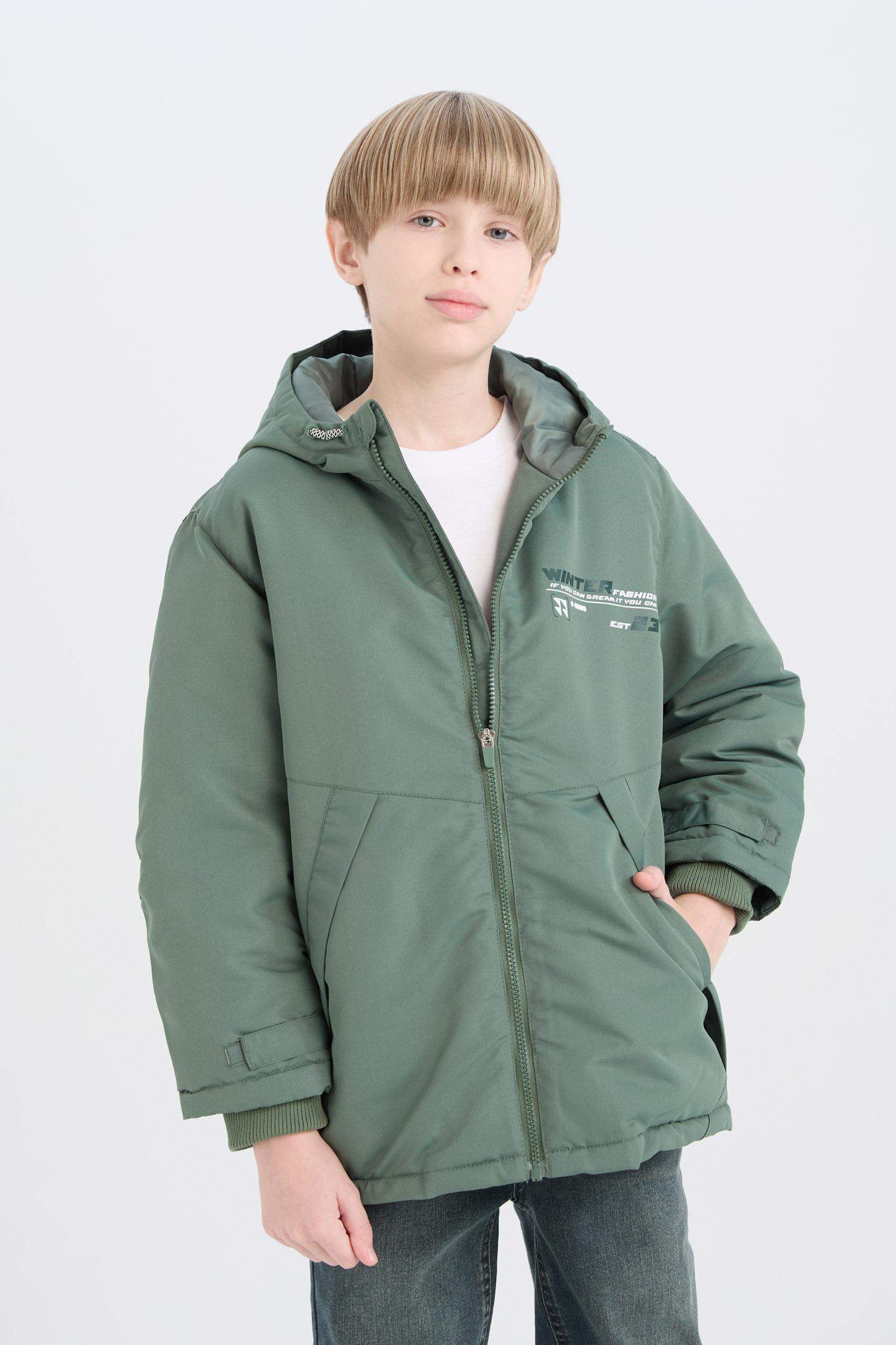 Boy Waterproof Windproof Ribbed Raincoat