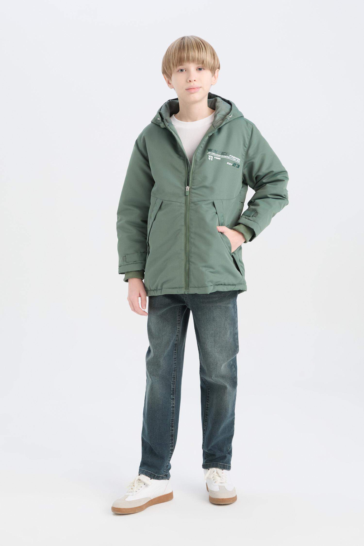 Boy Waterproof Windproof Ribbed Raincoat