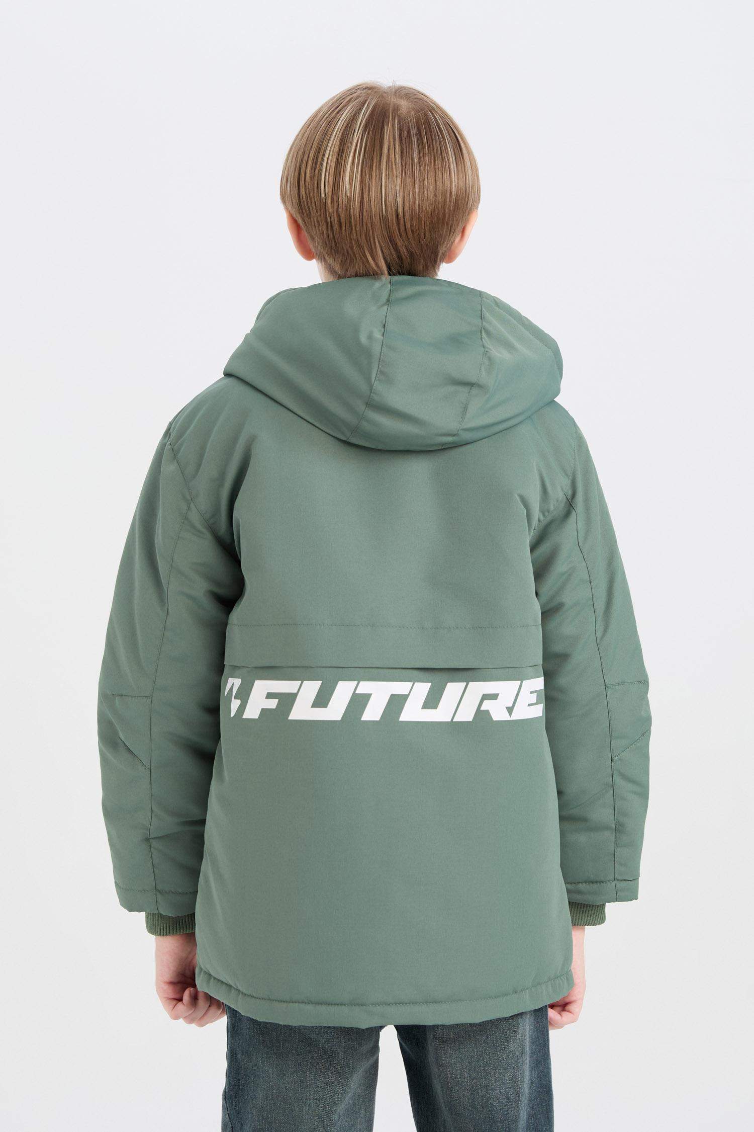 Boy Waterproof Windproof Ribbed Raincoat