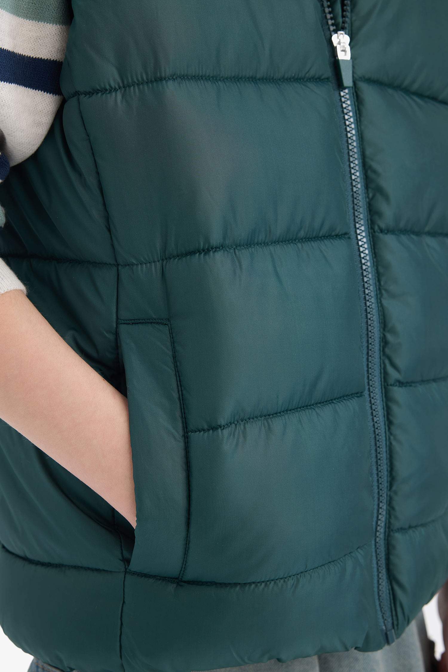 Boy Waterproof Hooded Puffer Vest