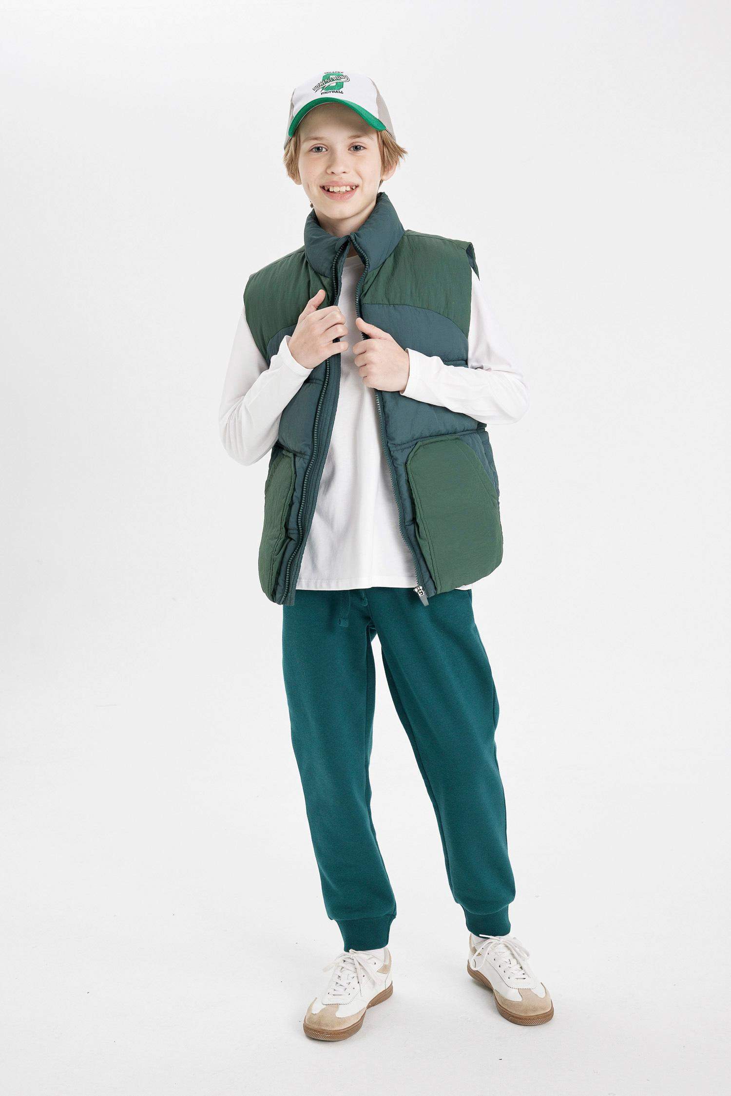 Gilet Doudoune à capuche imperméable zippé pour Garçon