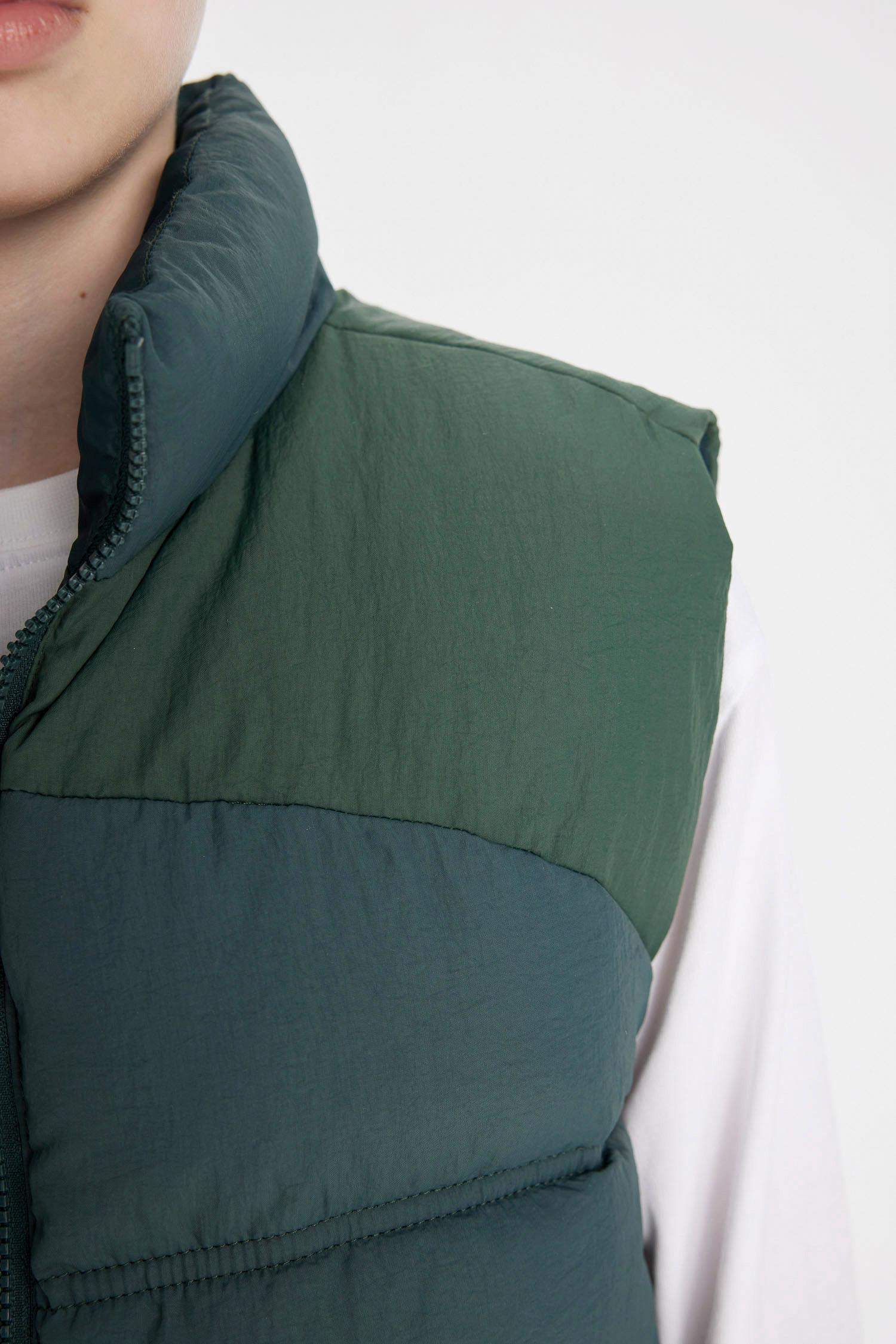 Gilet Doudoune à capuche imperméable zippé pour Garçon