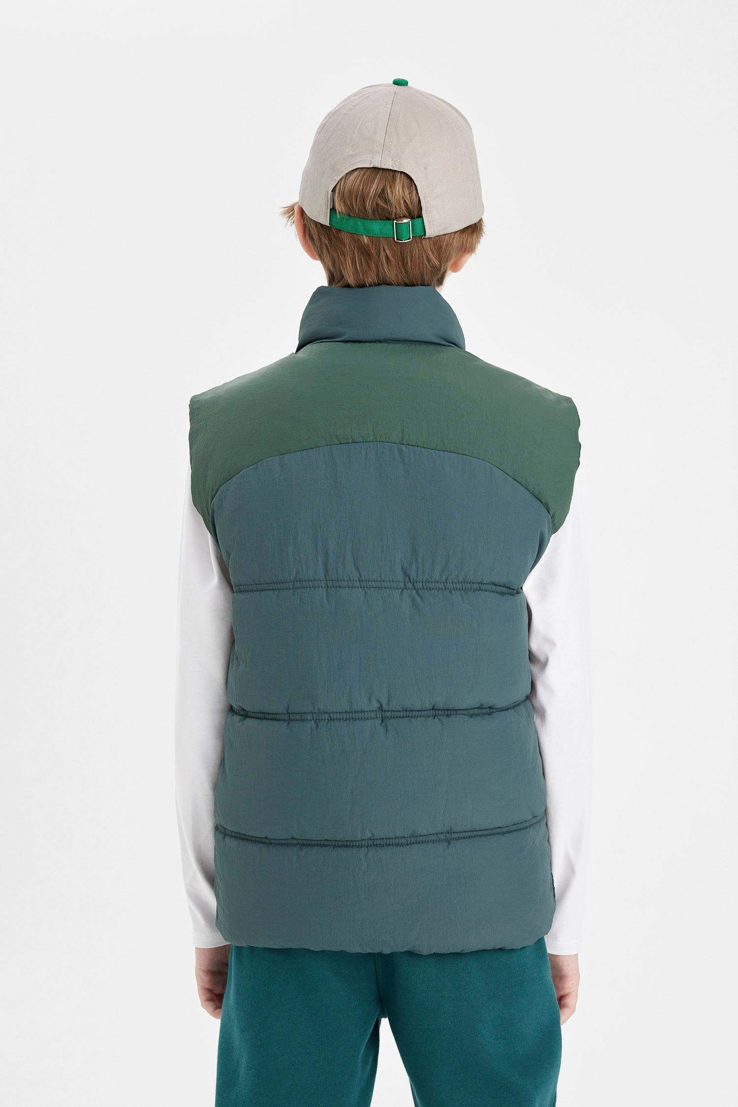 Gilet Doudoune à capuche imperméable zippé pour Garçon