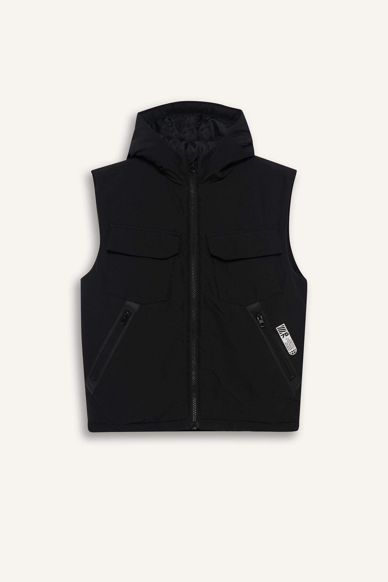 Erkek Çocuk Su Geçirmez Kapüşonlu Fermuarlı Yelek