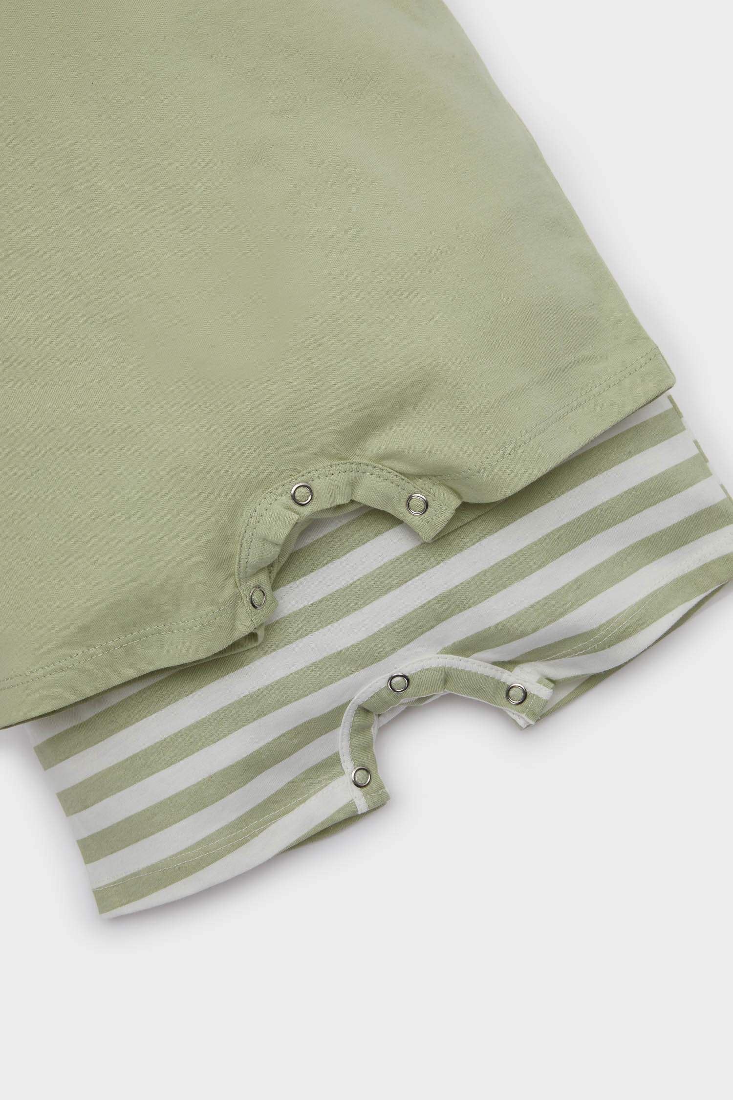 Lot de 2 Combinaisons en coton à manches courtes pour bébé garçon