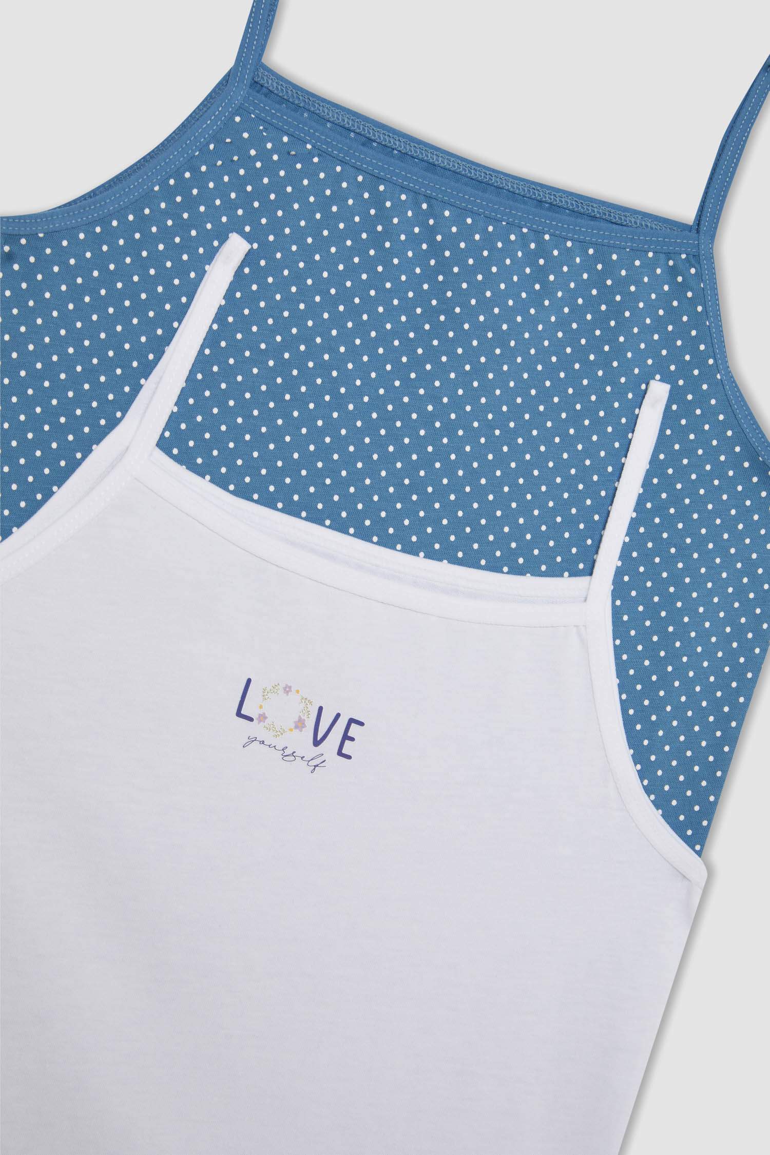 Kız Çocuk Desenli 2'li Atlet