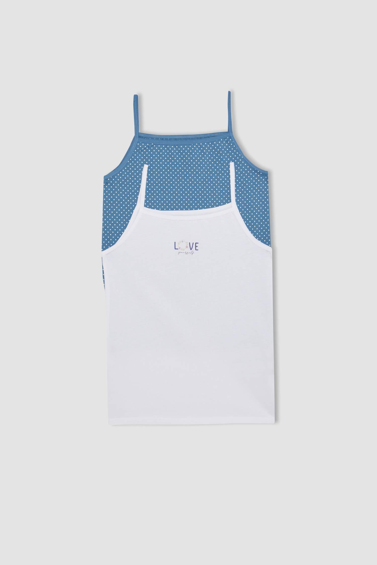 Kız Çocuk Desenli 2'li Atlet