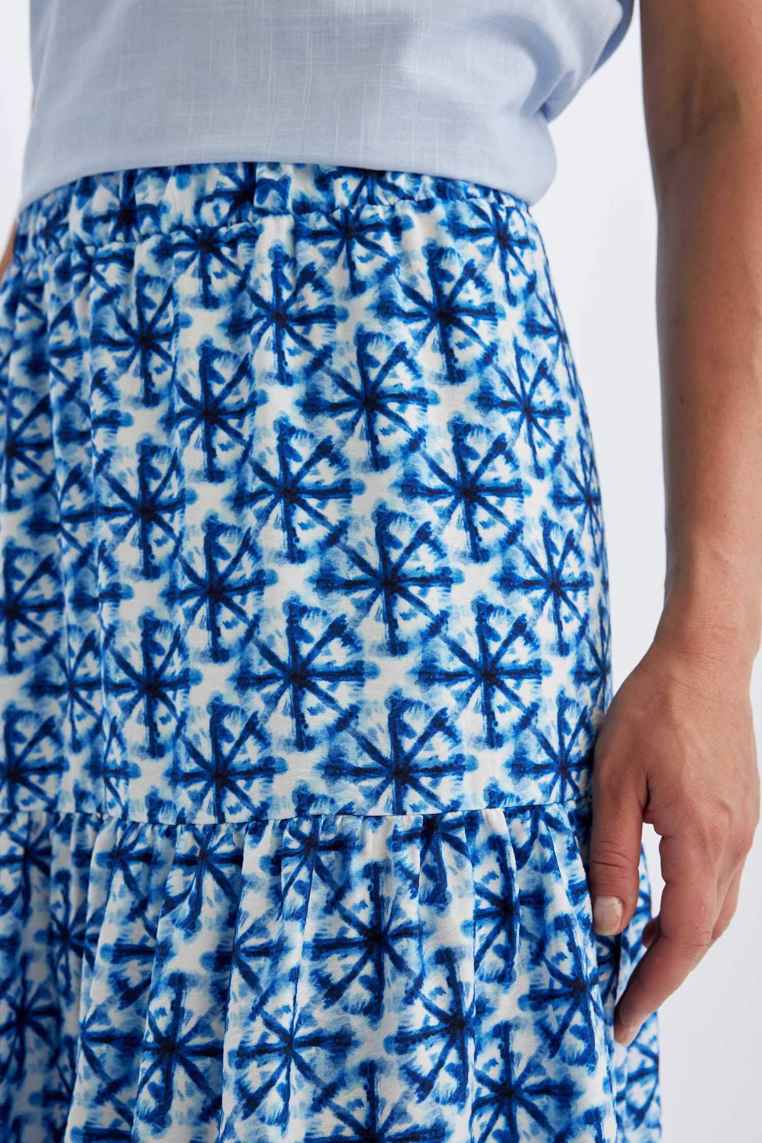 Jupe midi Aerobin à motifs