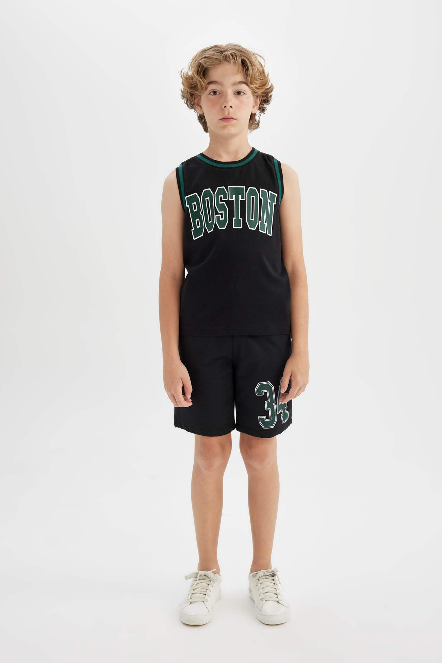 Ensemble De T-Shirt à Manches Courtes Imprimé et Short pour Garçon