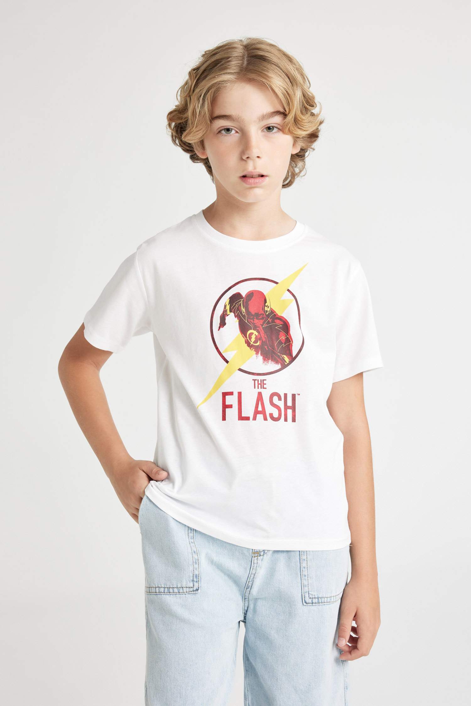 Boy The Flash Crew Neck Short Sleeve T-Shirt