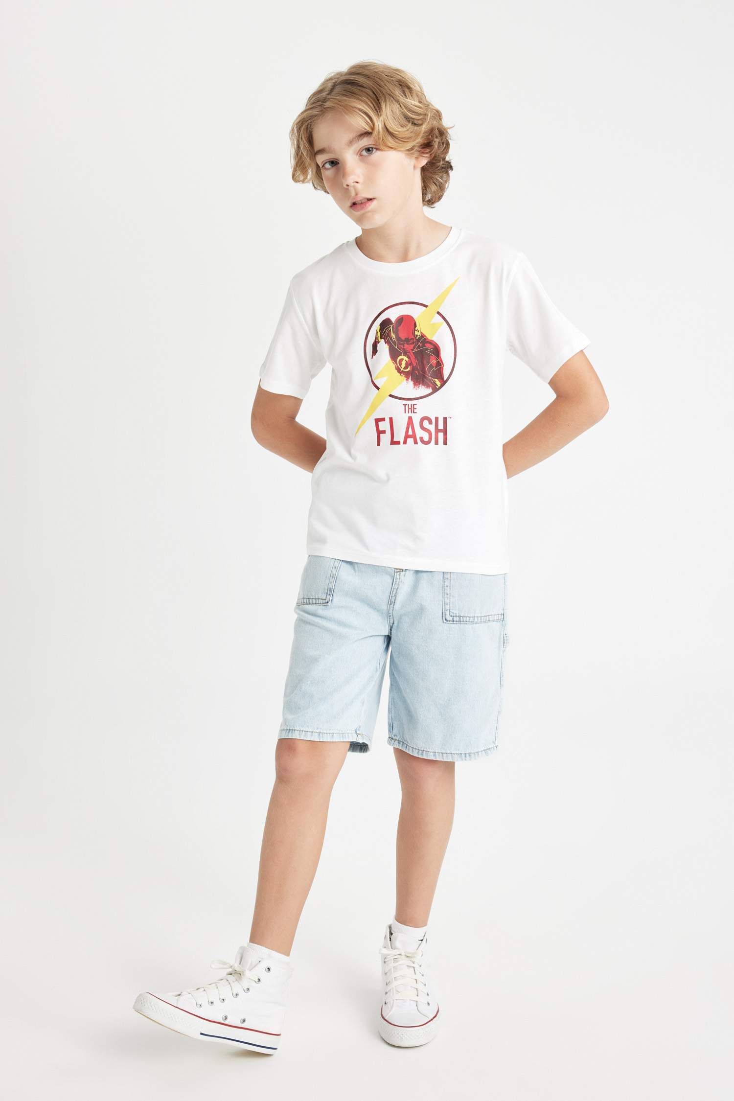 Boy The Flash Crew Neck Short Sleeve T-Shirt