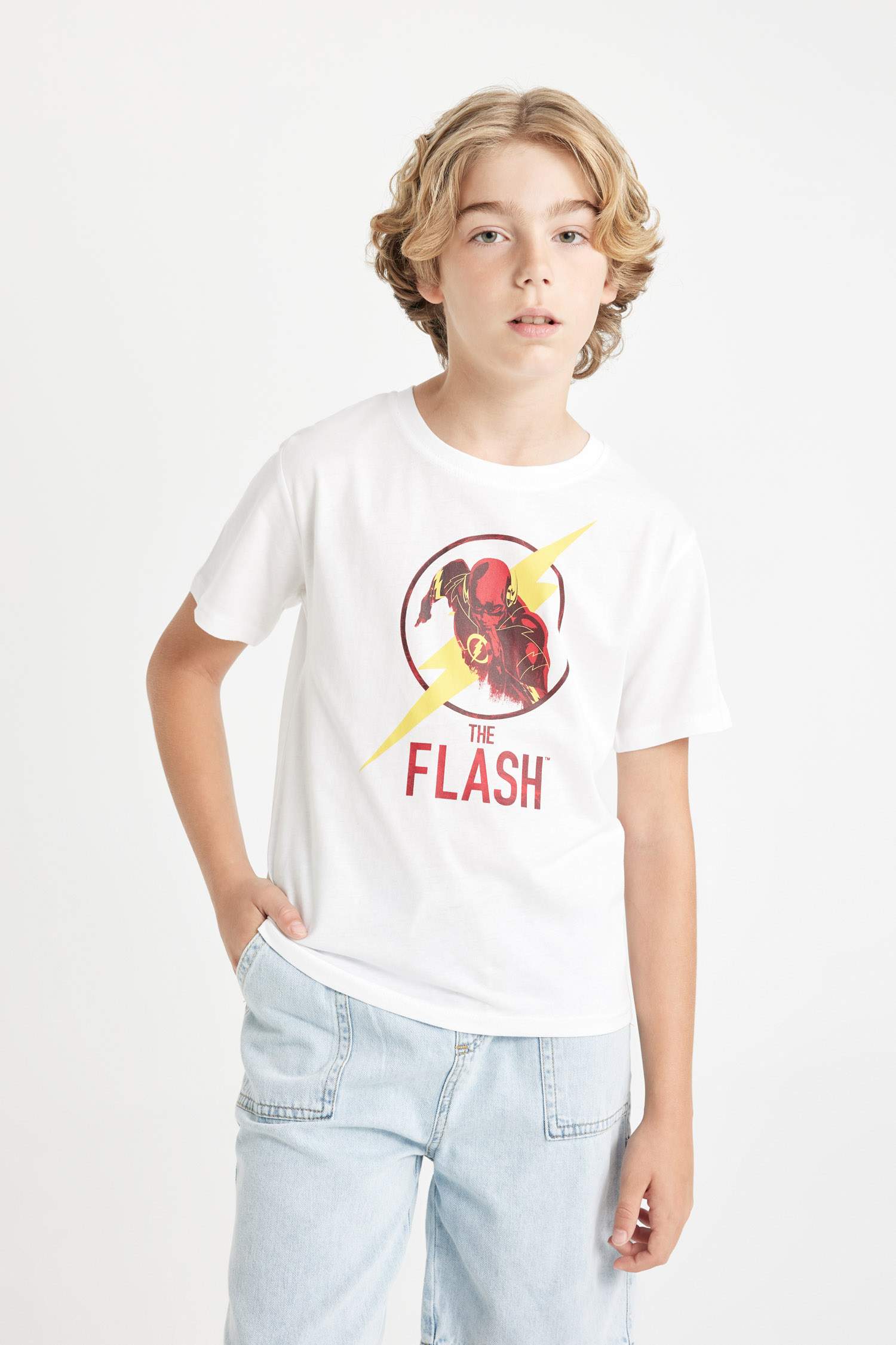 Boy The Flash Crew Neck Short Sleeve T-Shirt