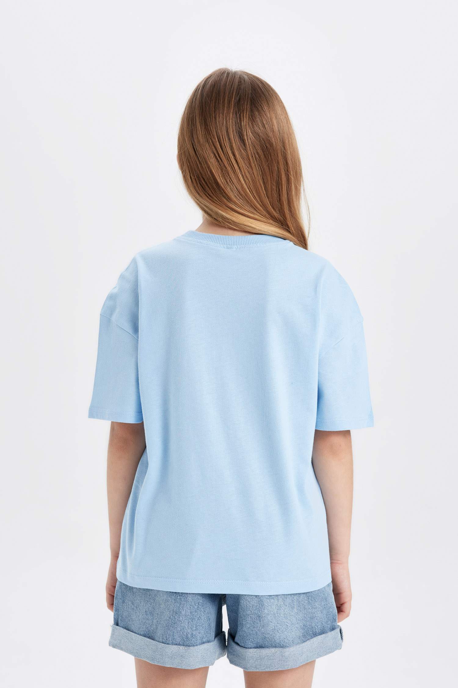 Girl Relax Fit Printed Short Sleeve T-Shirt