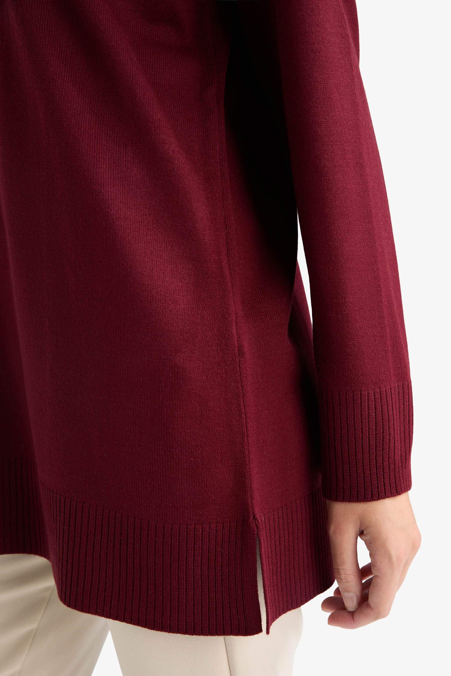 Pull Tunique à col rond Coupe régulière