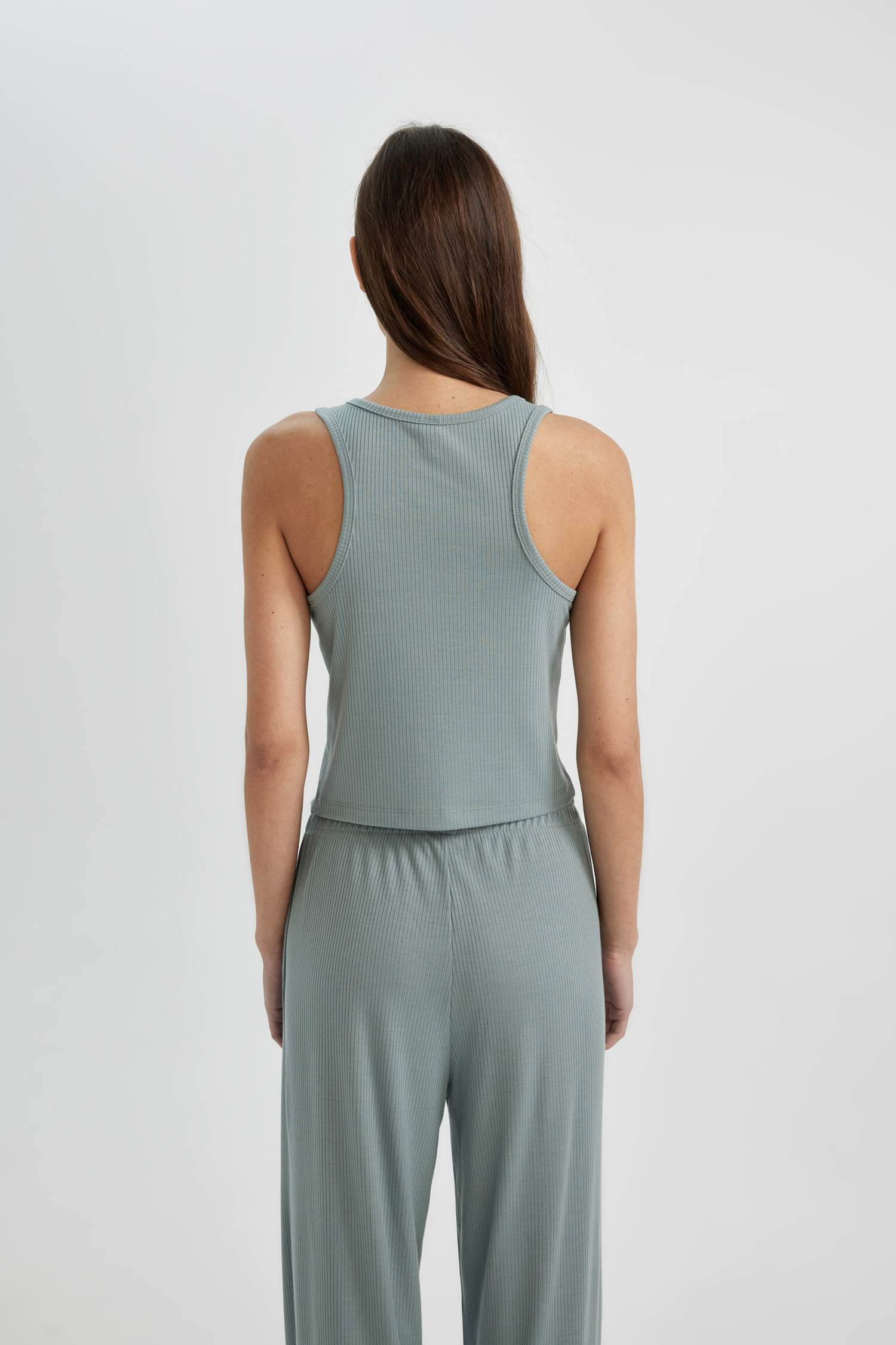 V Yaka Pijama Üstü-Fall in Love